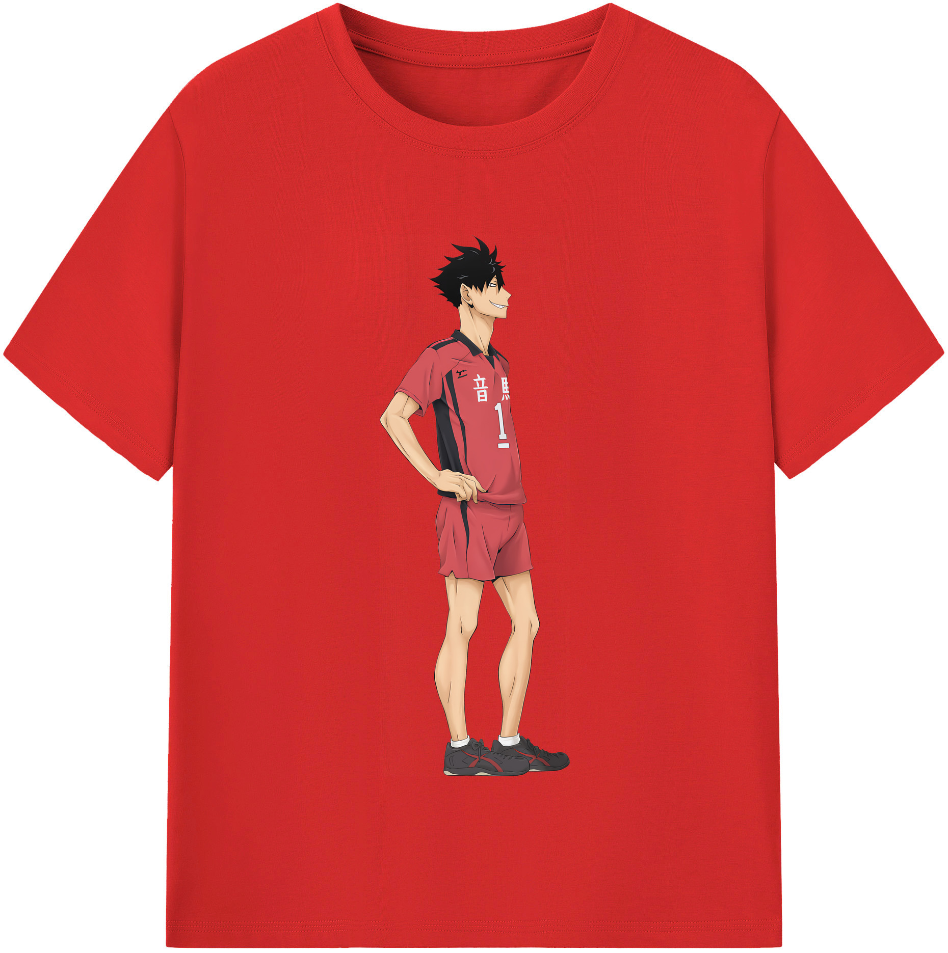 （画像用） ハイキュー!! Haikyu!! レディースカジュアルプリントTシャツ（綿100％）