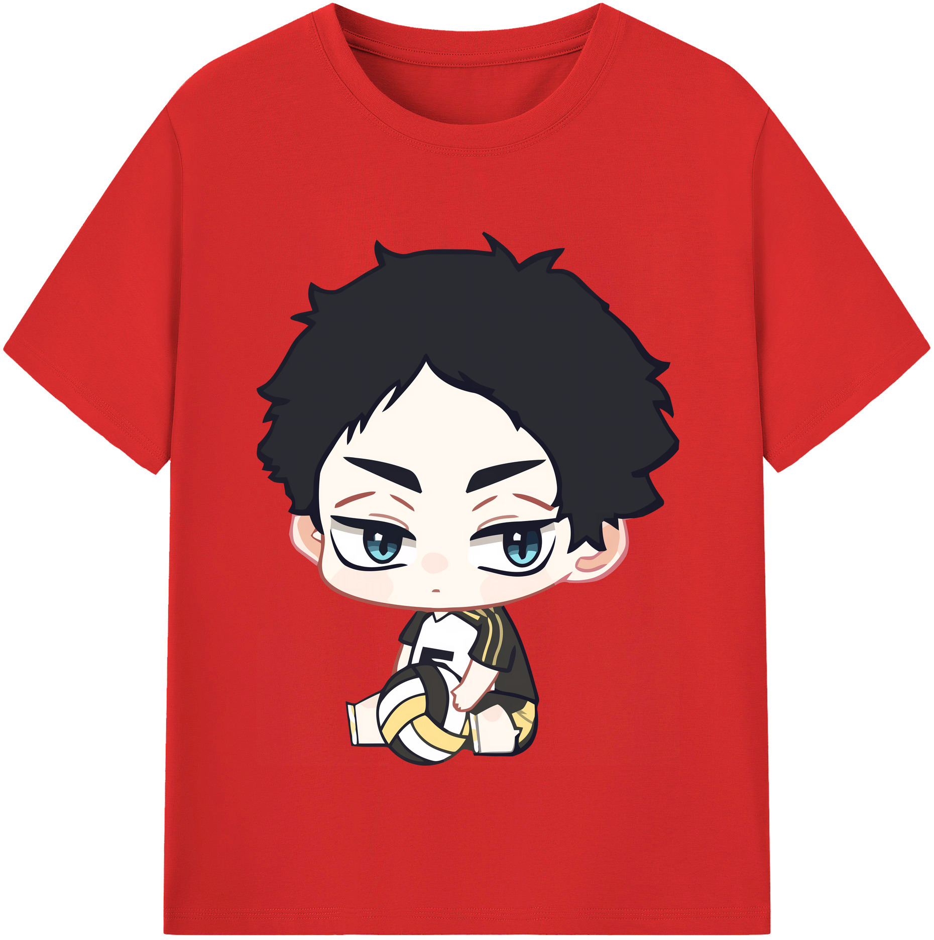 （画像用） ハイキュー!! Haikyu!! レディースカジュアルプリントTシャツ（綿100％）