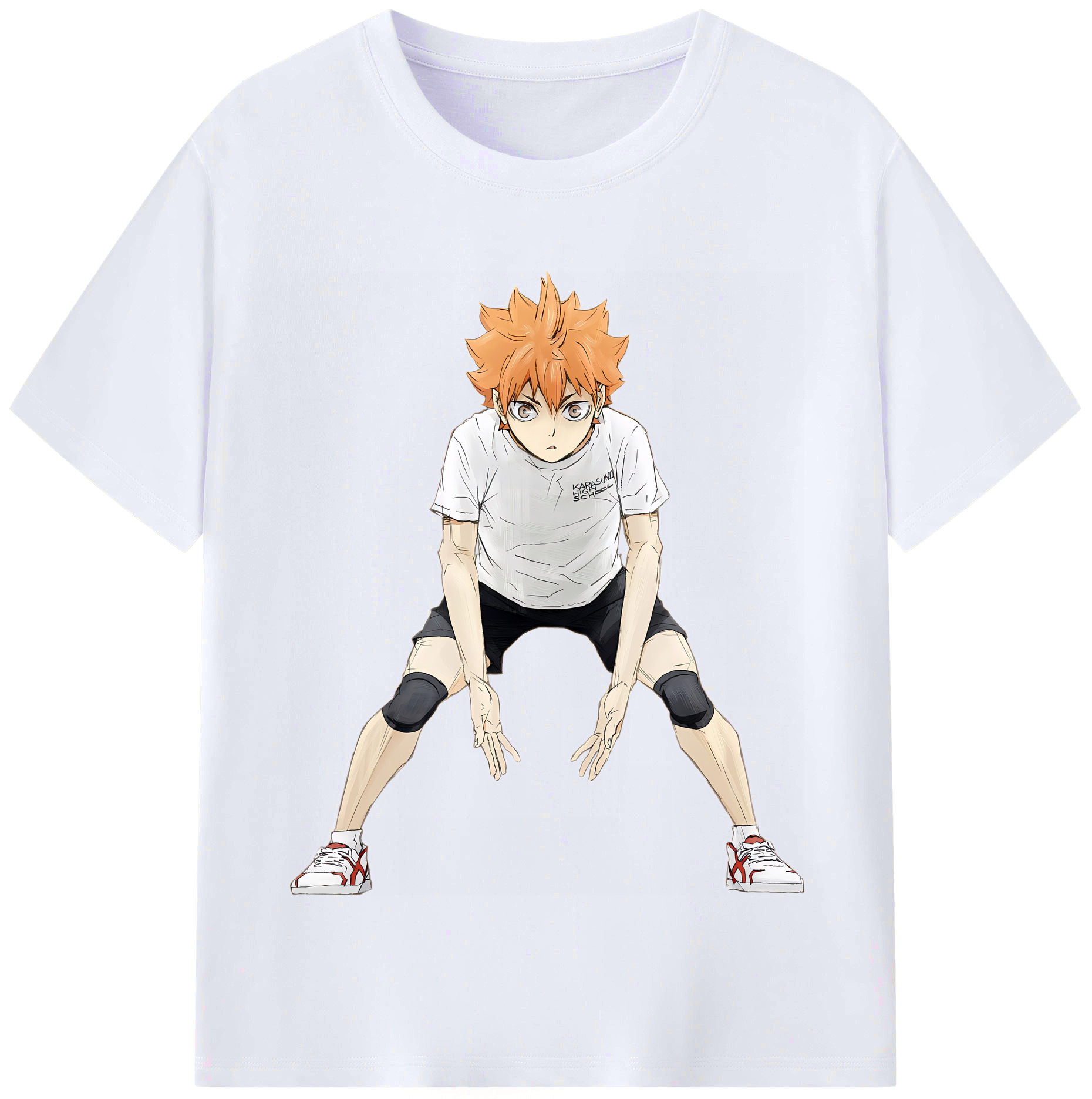 （画像用） ハイキュー!! Haikyu!! レディースカジュアルプリントTシャツ（綿100％）