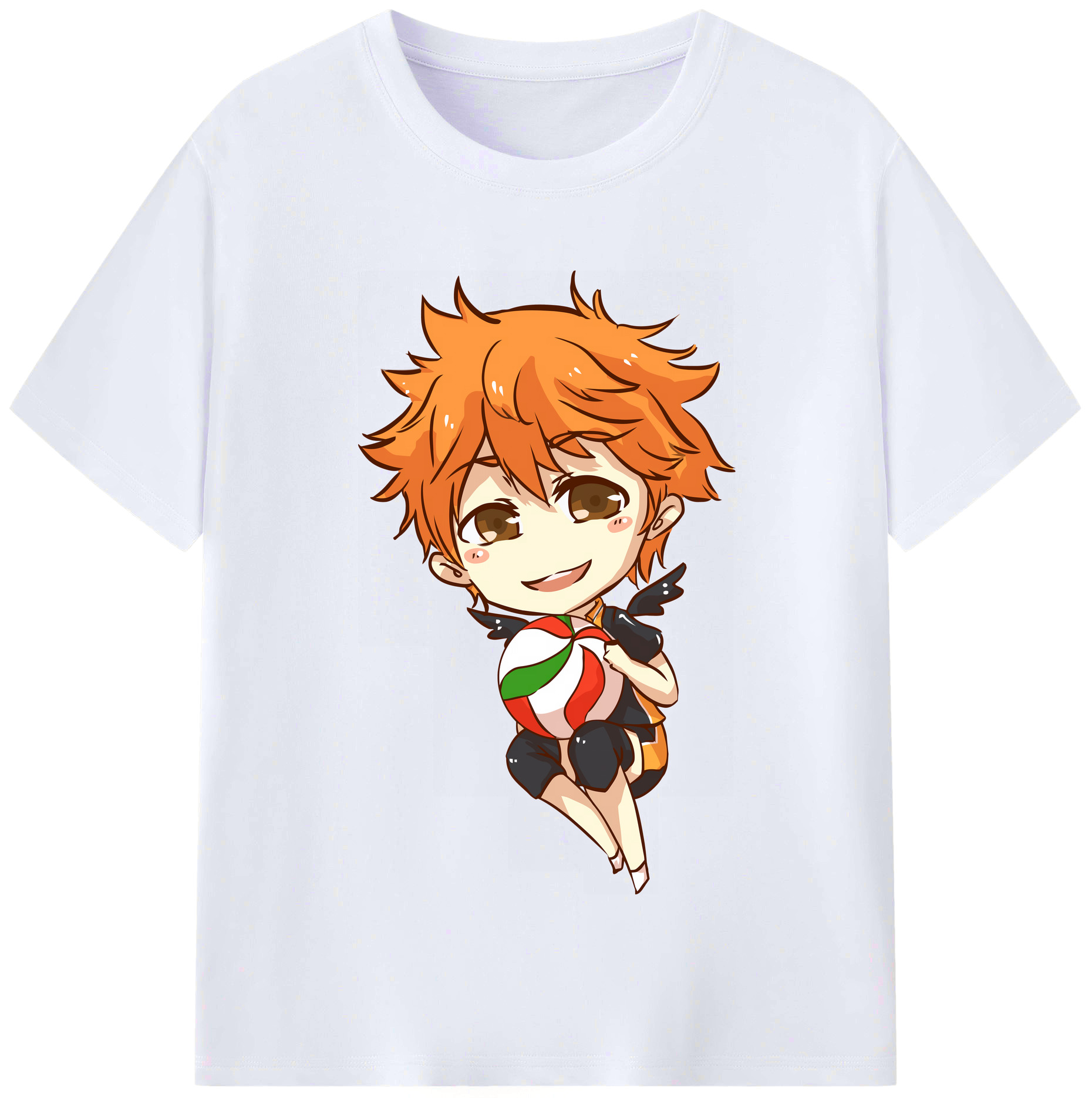 （画像用） ハイキュー!! Haikyu!! レディースカジュアルプリントTシャツ（綿100％）