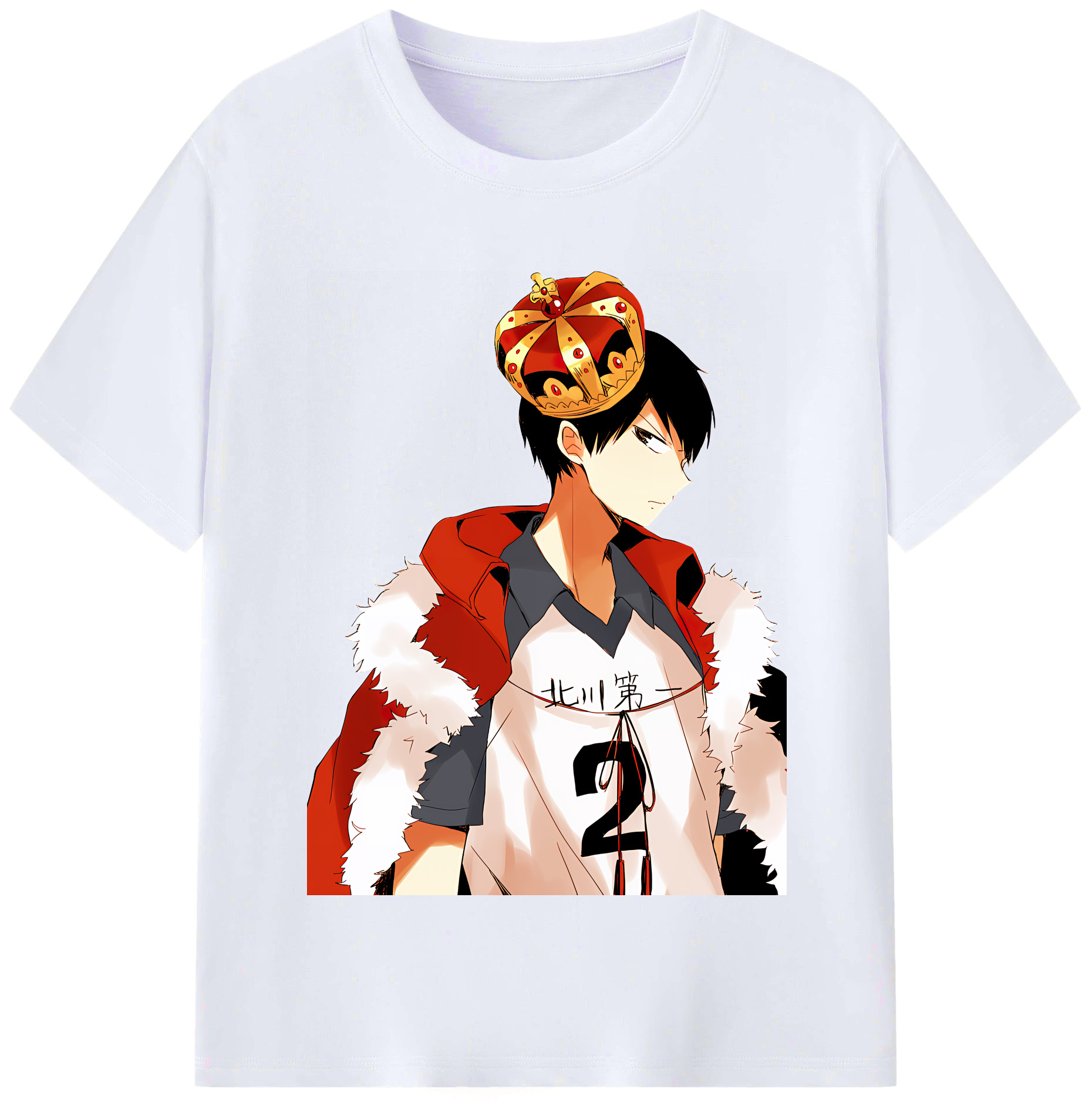 （画像用） ハイキュー!! Haikyu!! レディースカジュアルプリントTシャツ（綿100％）
