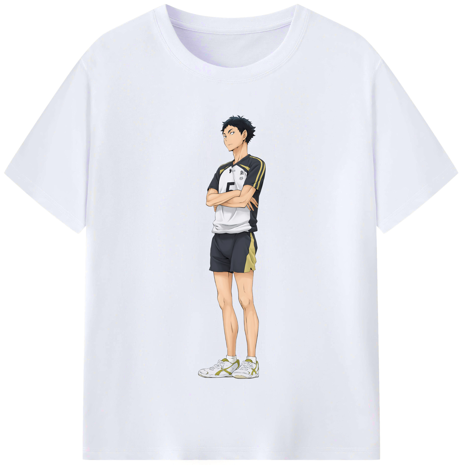 （画像用） ハイキュー!! Haikyu!! レディースカジュアルプリントTシャツ（綿100％）