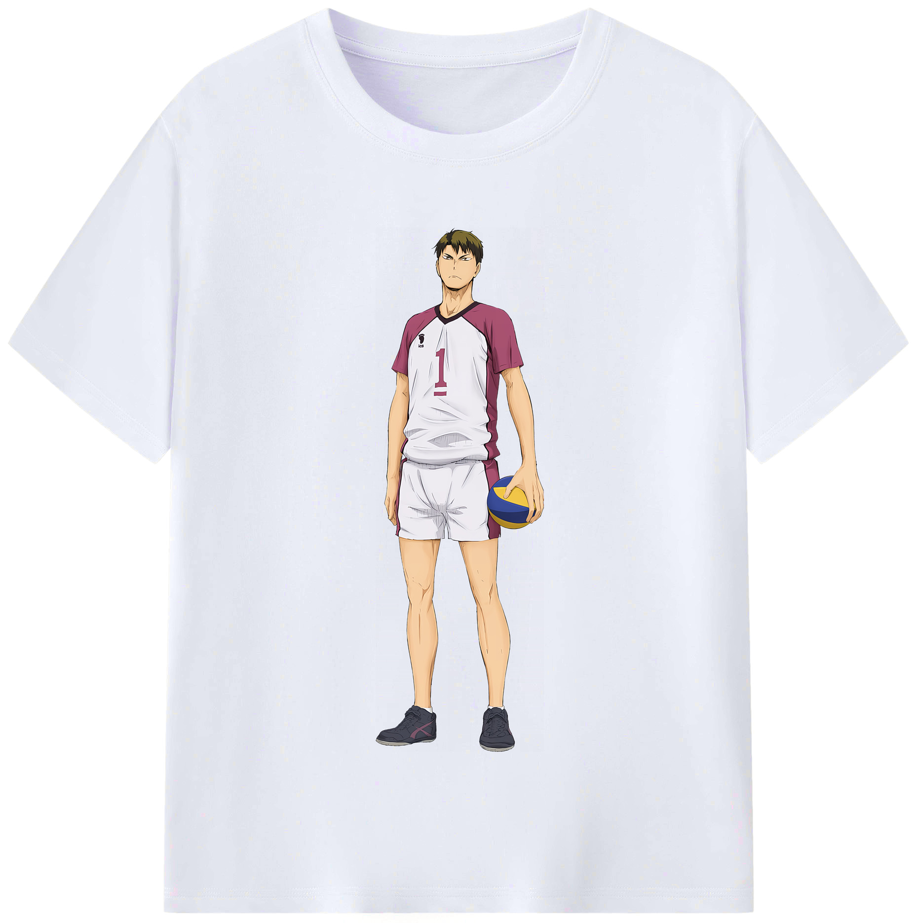 （画像用） ハイキュー!! Haikyu!! レディースカジュアルプリントTシャツ（綿100％）