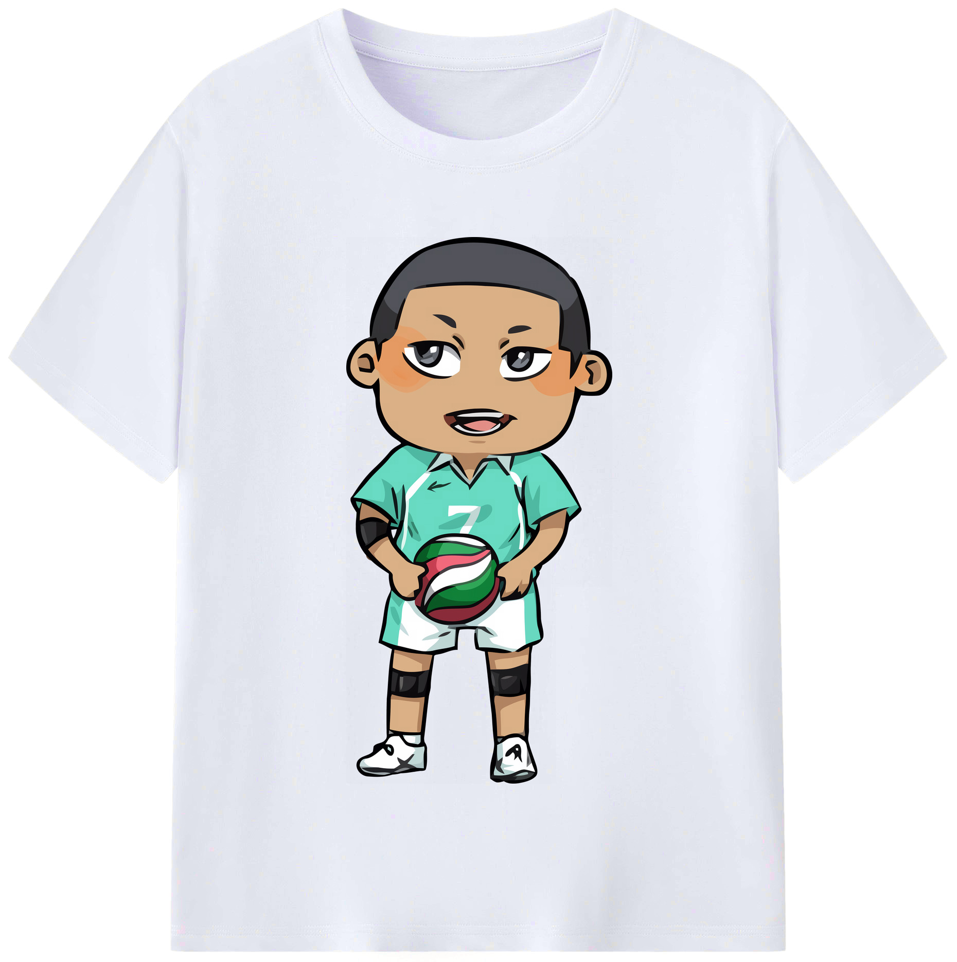 （画像用） ハイキュー!! Haikyu!! レディースカジュアルプリントTシャツ（綿100％）