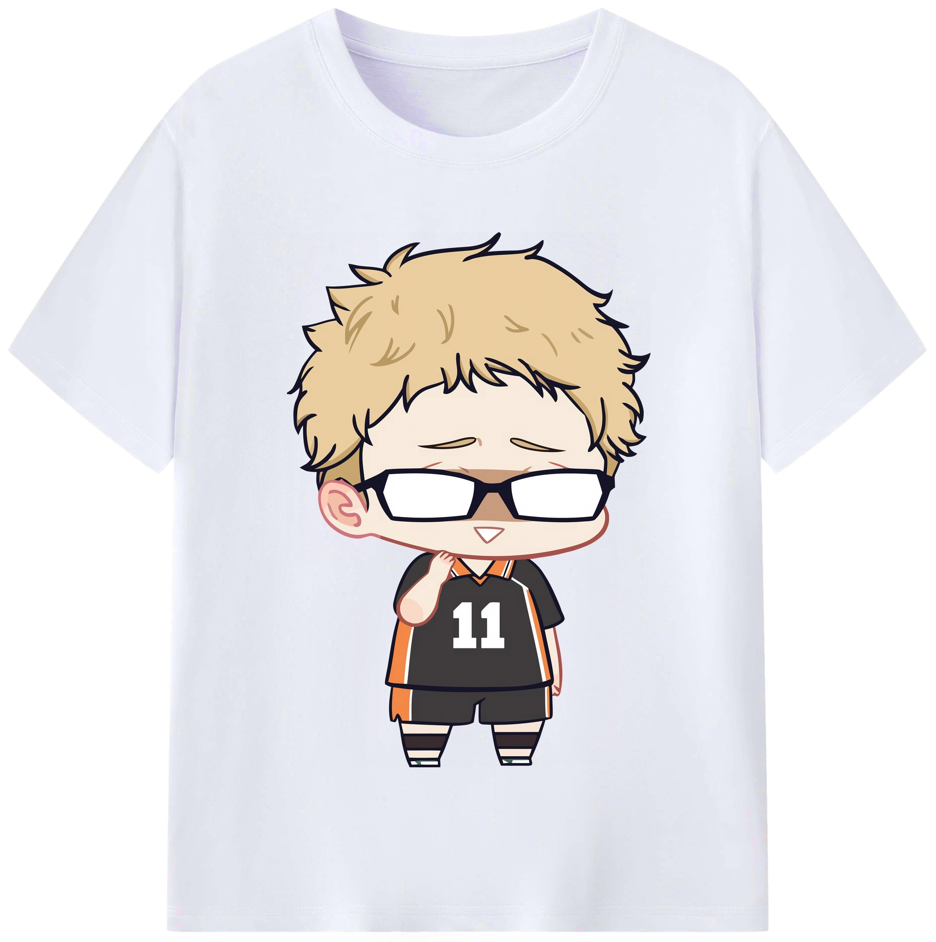 （画像用） ハイキュー!! Haikyu!! レディースカジュアルプリントTシャツ（綿100％）