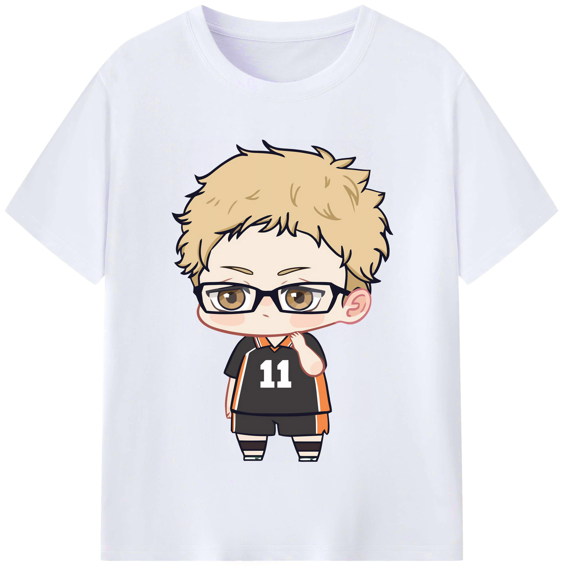 （画像用） ハイキュー!! Haikyu!! レディースカジュアルプリントTシャツ（綿100％）