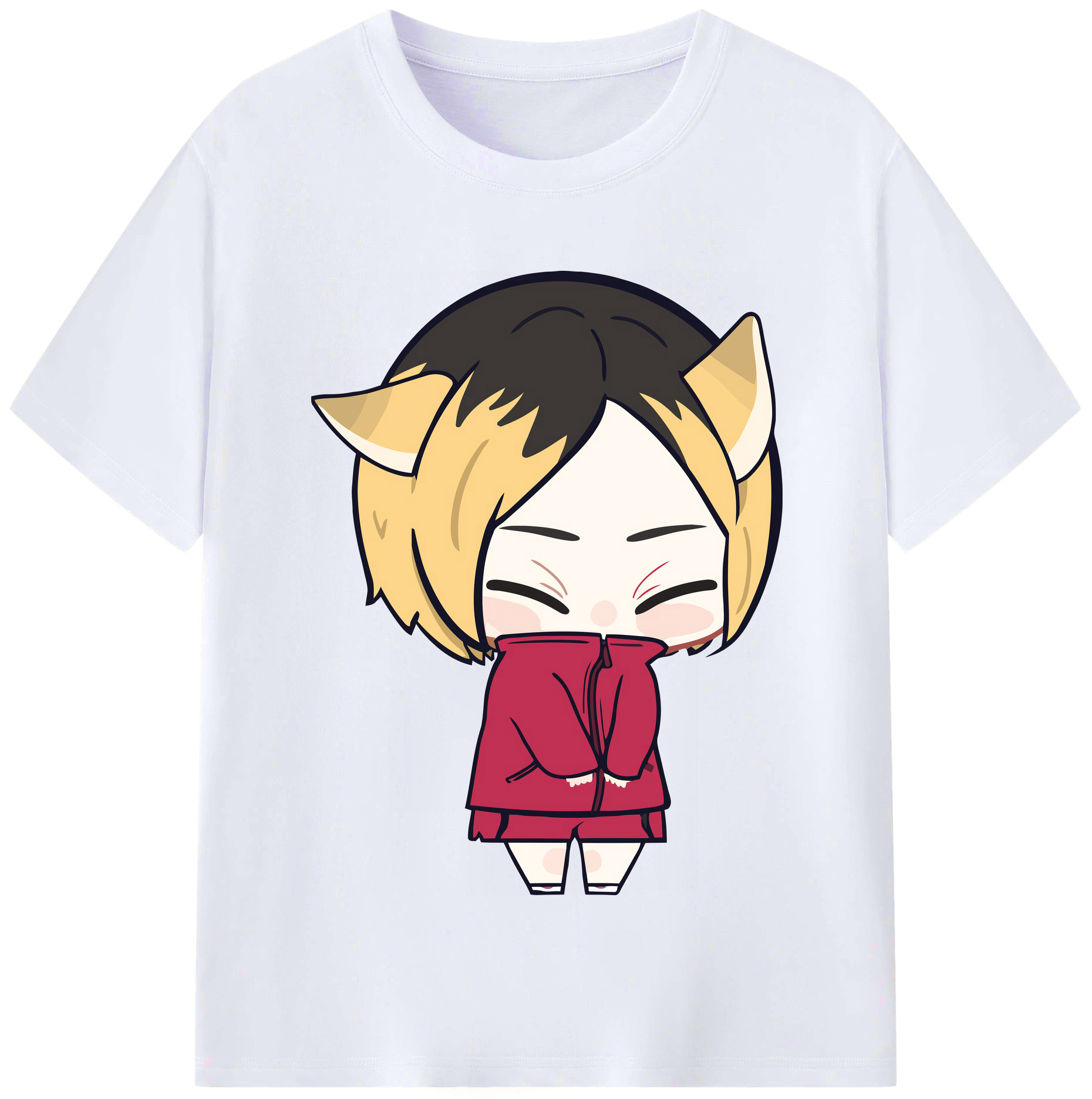 （画像用） ハイキュー!! Haikyu!! レディースカジュアルプリントTシャツ（綿100％）