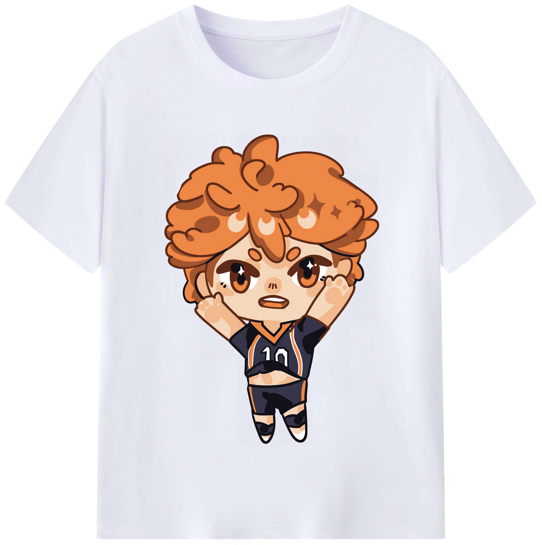 （画像用） ハイキュー!! Haikyu!! レディースカジュアルプリントTシャツ（綿100％）
