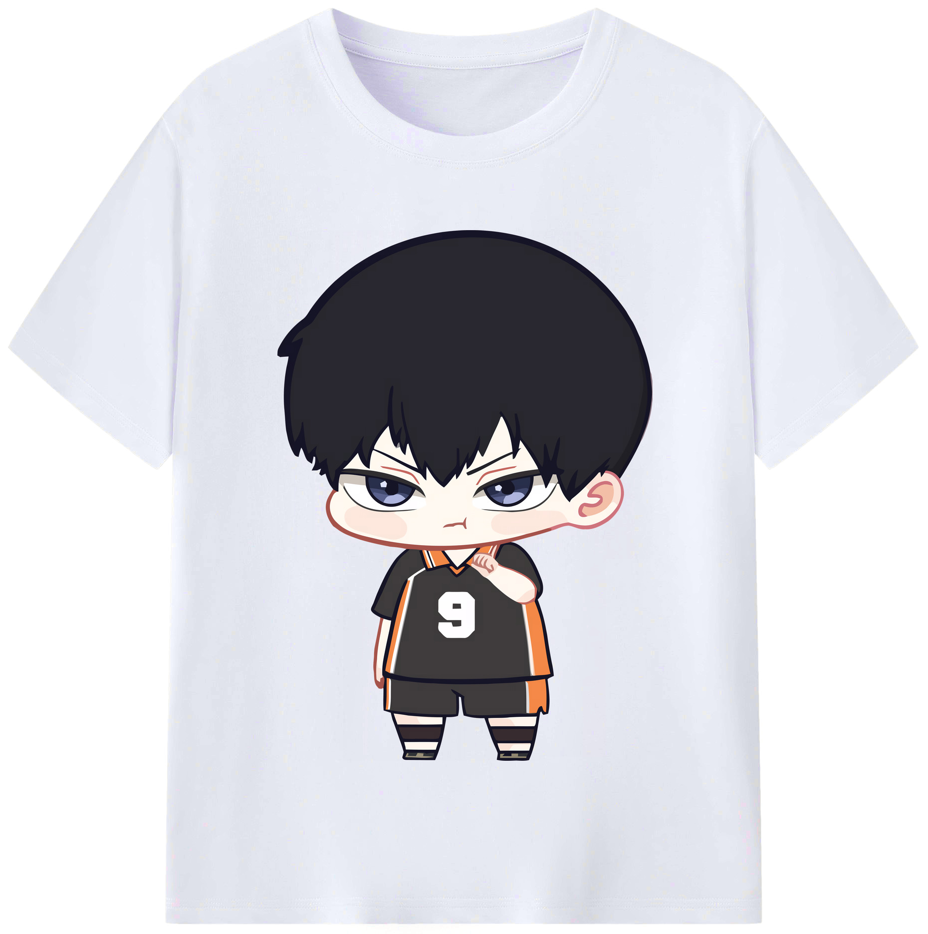 （画像用） ハイキュー!! Haikyu!! レディースカジュアルプリントTシャツ（綿100％）