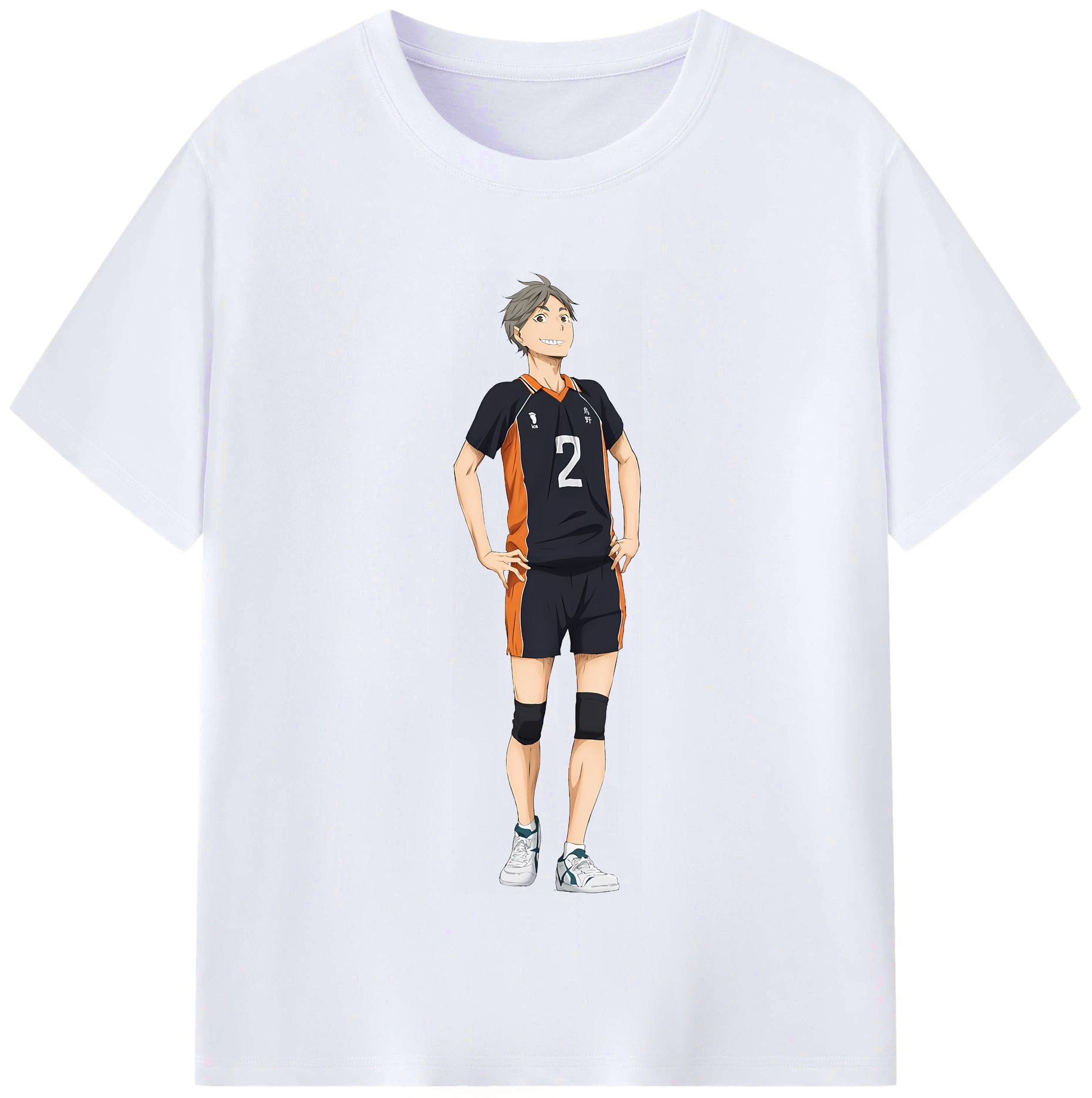 （画像用） ハイキュー!! Haikyu!! レディースカジュアルプリントTシャツ（綿100％）