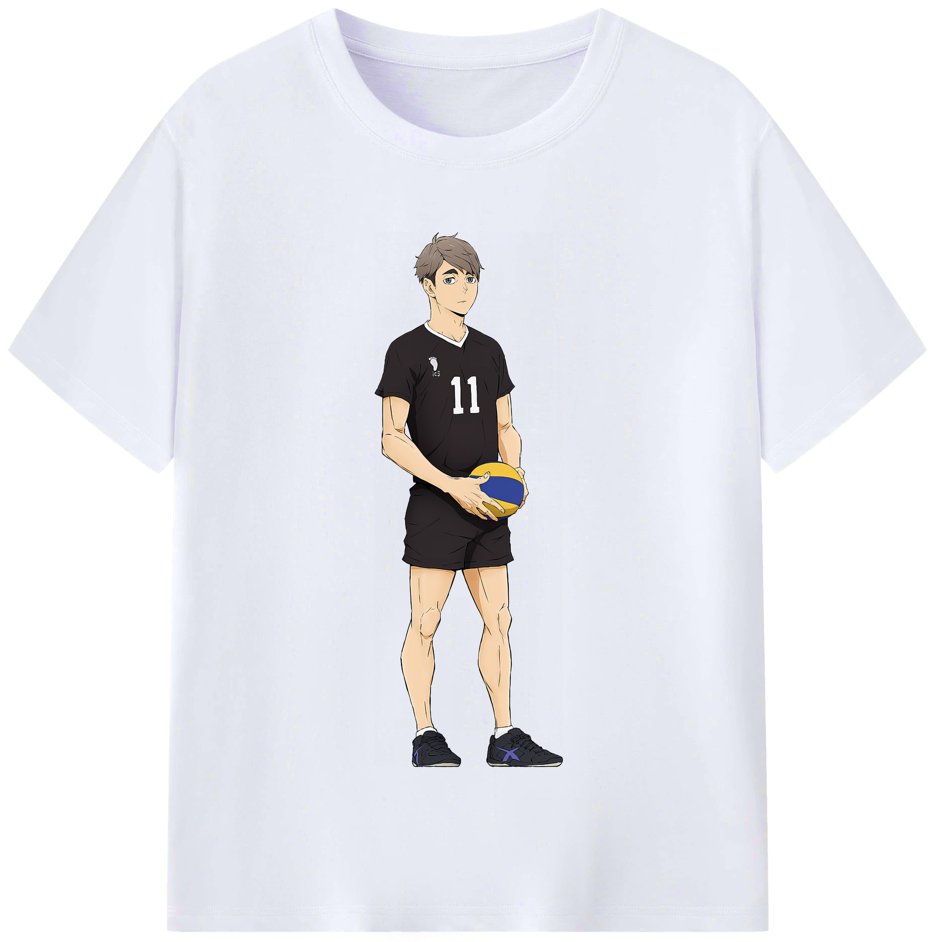 （画像用） ハイキュー!! Haikyu!! レディースカジュアルプリントTシャツ（綿100％）