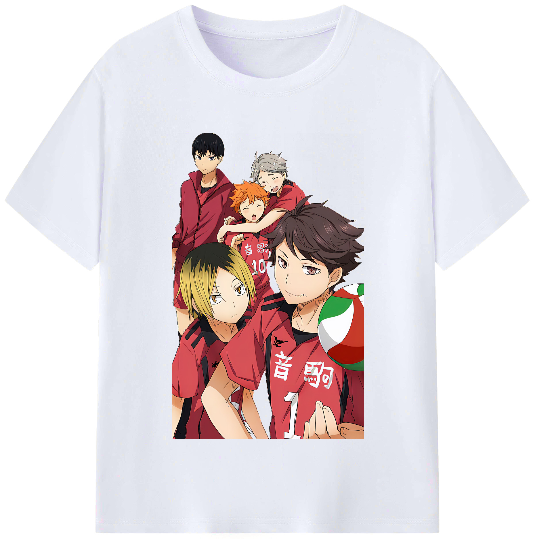 （画像用） ハイキュー!! Haikyu!! レディースカジュアルプリントTシャツ（綿100％）