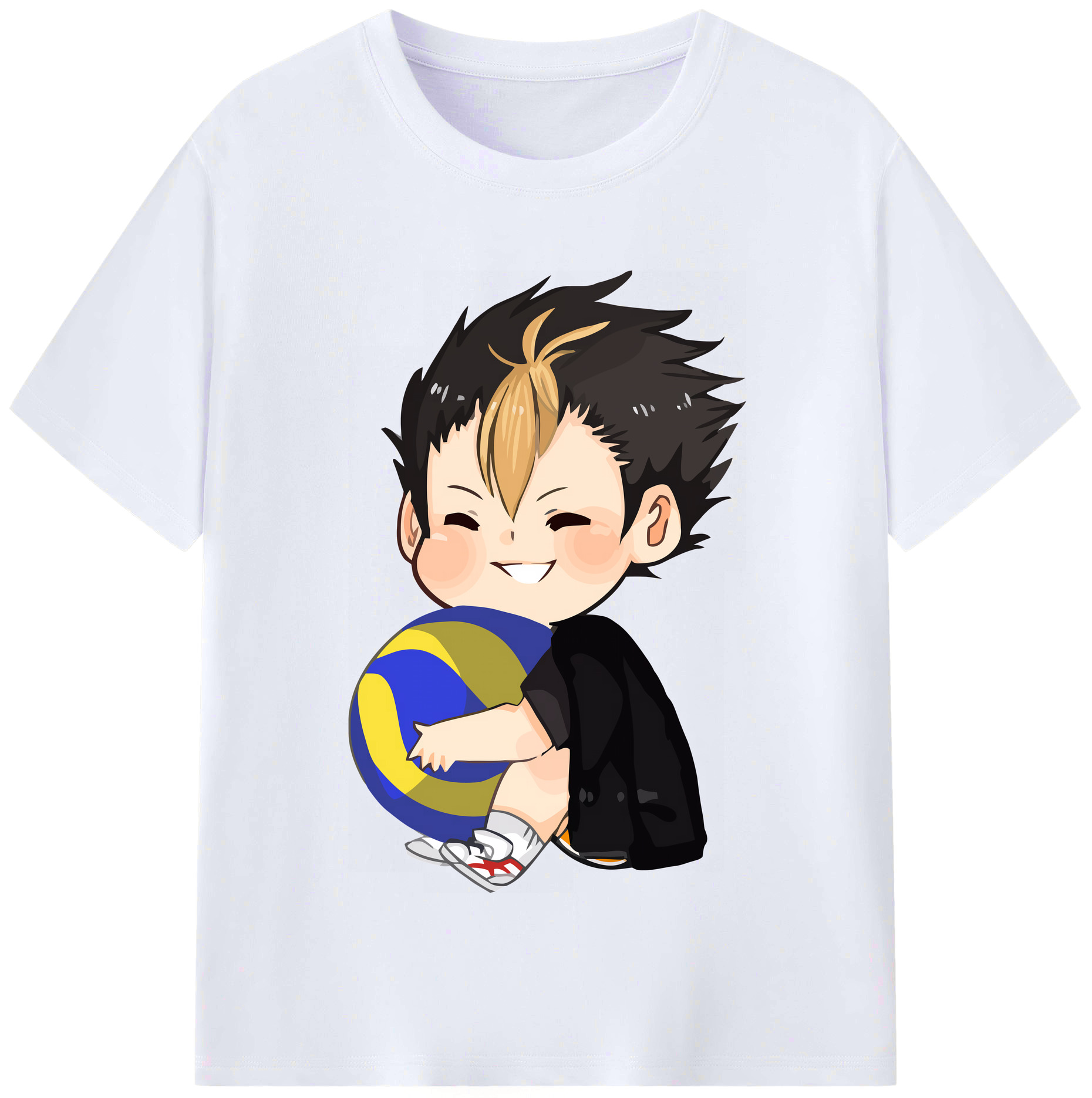 （画像用） ハイキュー!! Haikyu!! レディースカジュアルプリントTシャツ（綿100％）