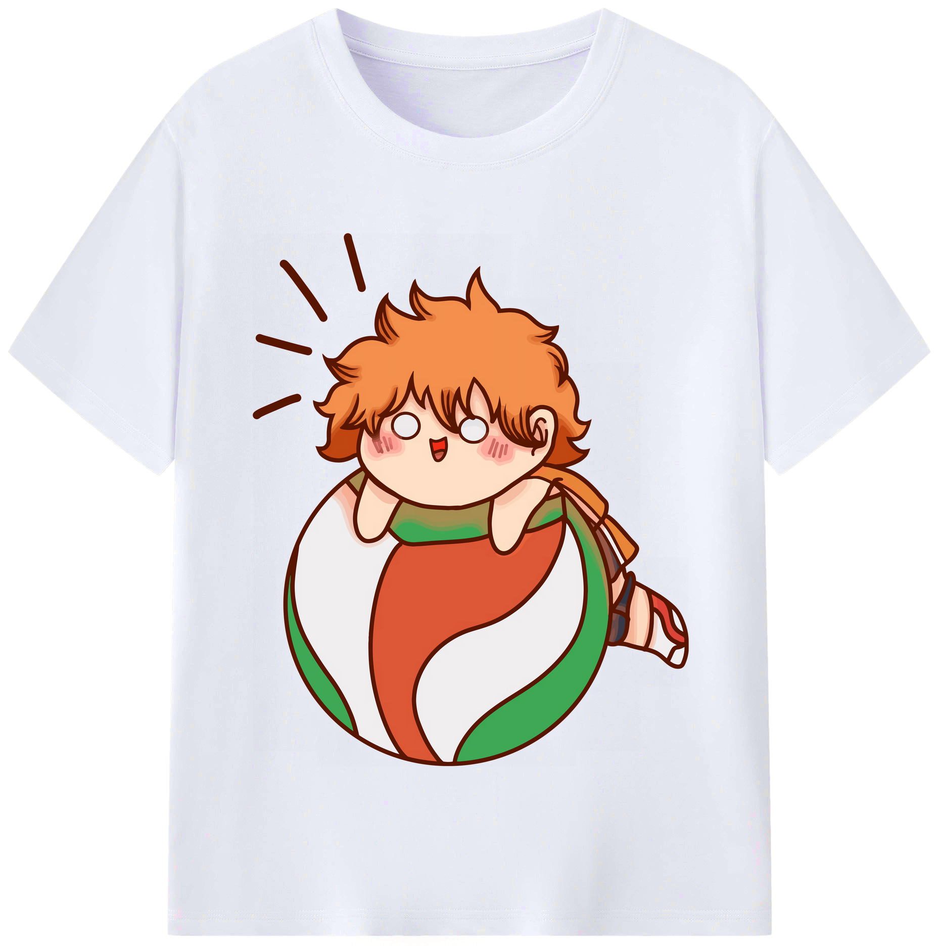（画像用） ハイキュー!! Haikyu!! レディースカジュアルプリントTシャツ（綿100％）