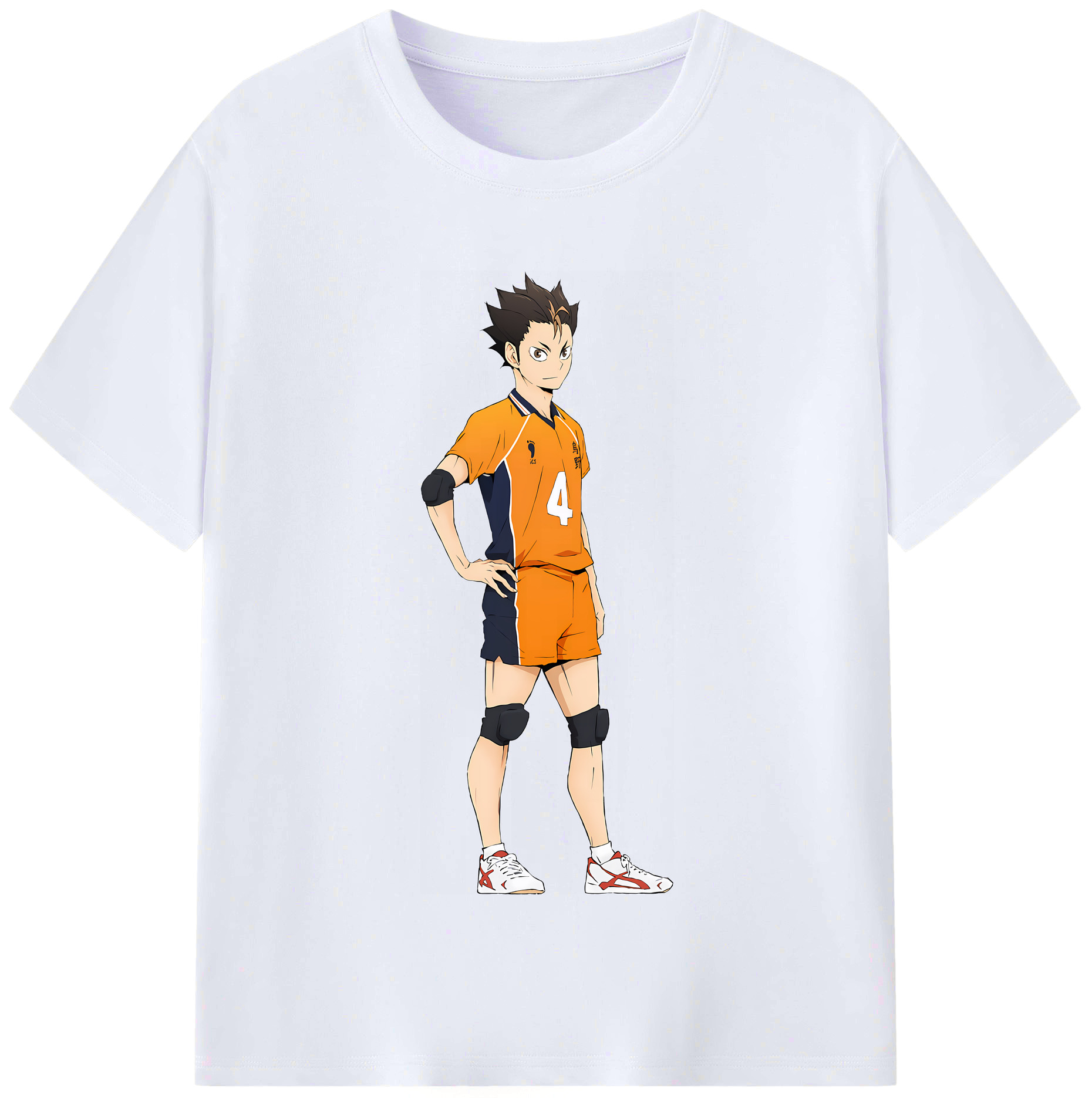 （画像用） ハイキュー!! Haikyu!! レディースカジュアルプリントTシャツ（綿100％）