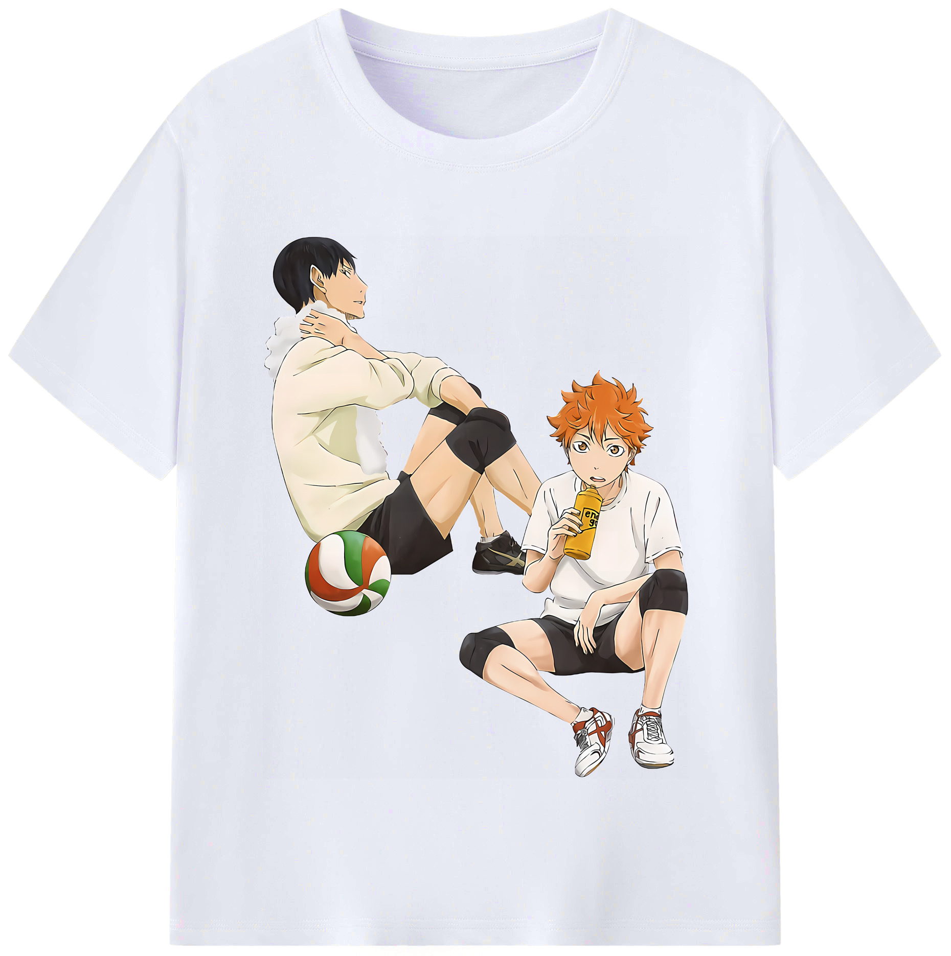 （画像用） ハイキュー!! Haikyu!! レディースカジュアルプリントTシャツ（綿100％）