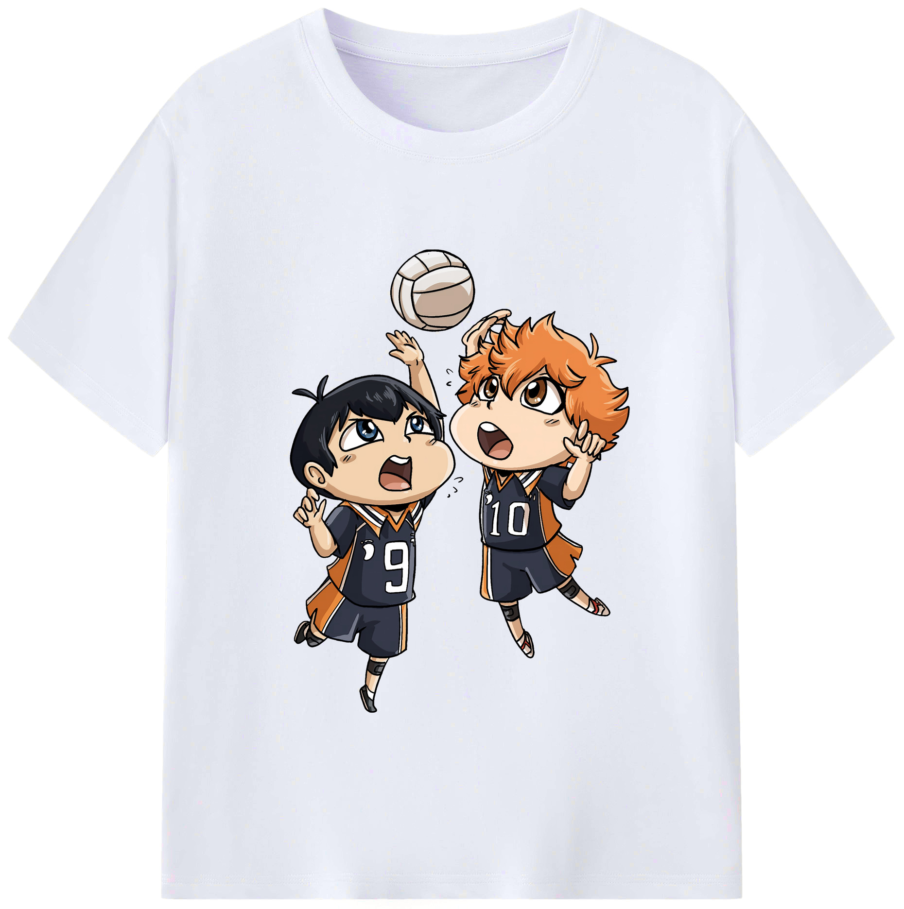 （画像用） ハイキュー!! Haikyu!! レディースカジュアルプリントTシャツ（綿100％）