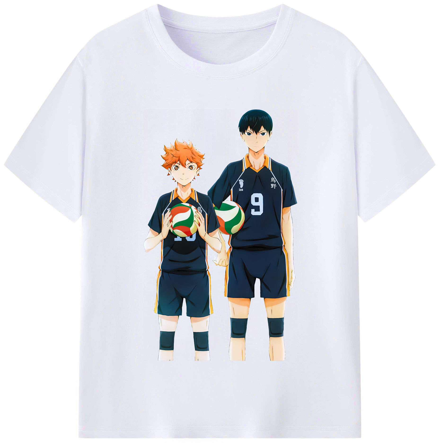 （画像用） ハイキュー!! Haikyu!! レディースカジュアルプリントTシャツ（綿100％）