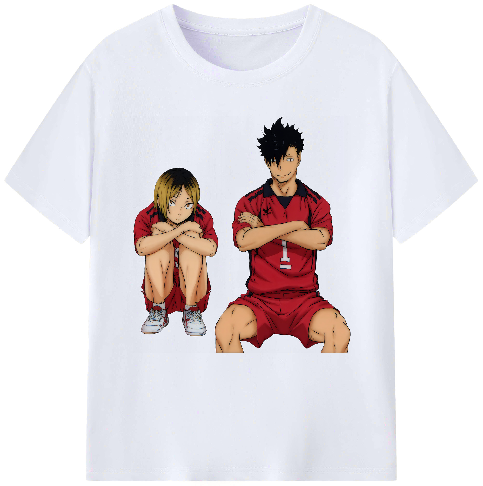 （画像用） ハイキュー!! Haikyu!! レディースカジュアルプリントTシャツ（綿100％）