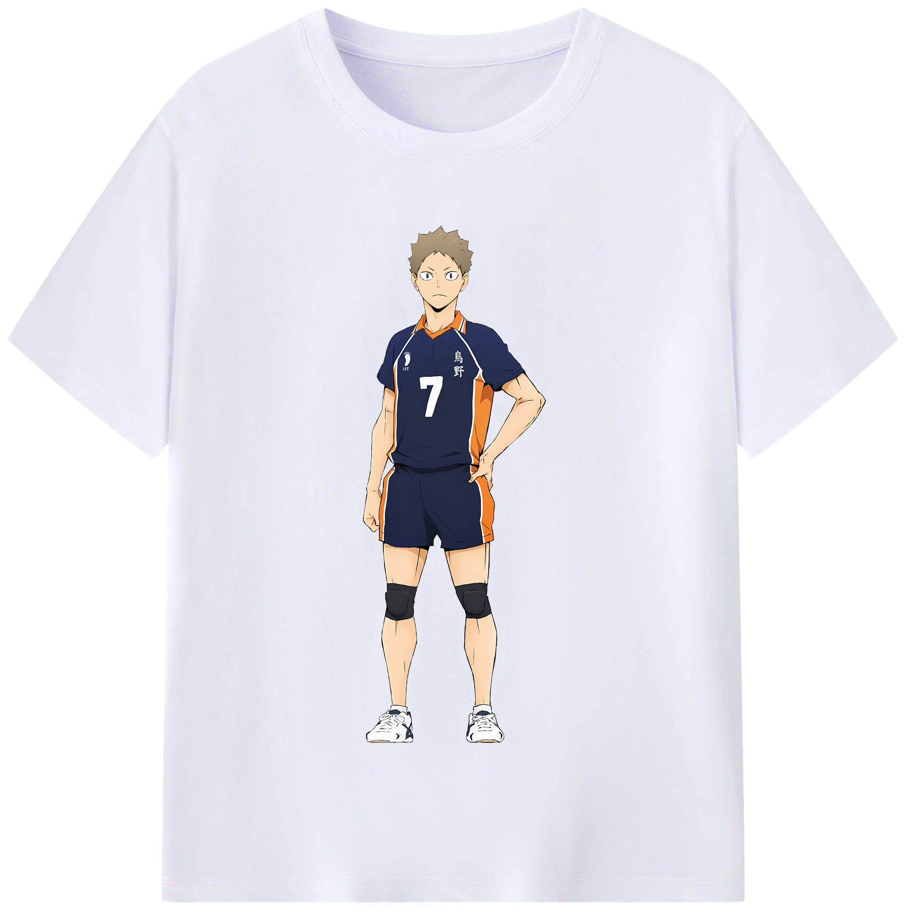 （画像用） ハイキュー!! Haikyu!! レディースカジュアルプリントTシャツ（綿100％）