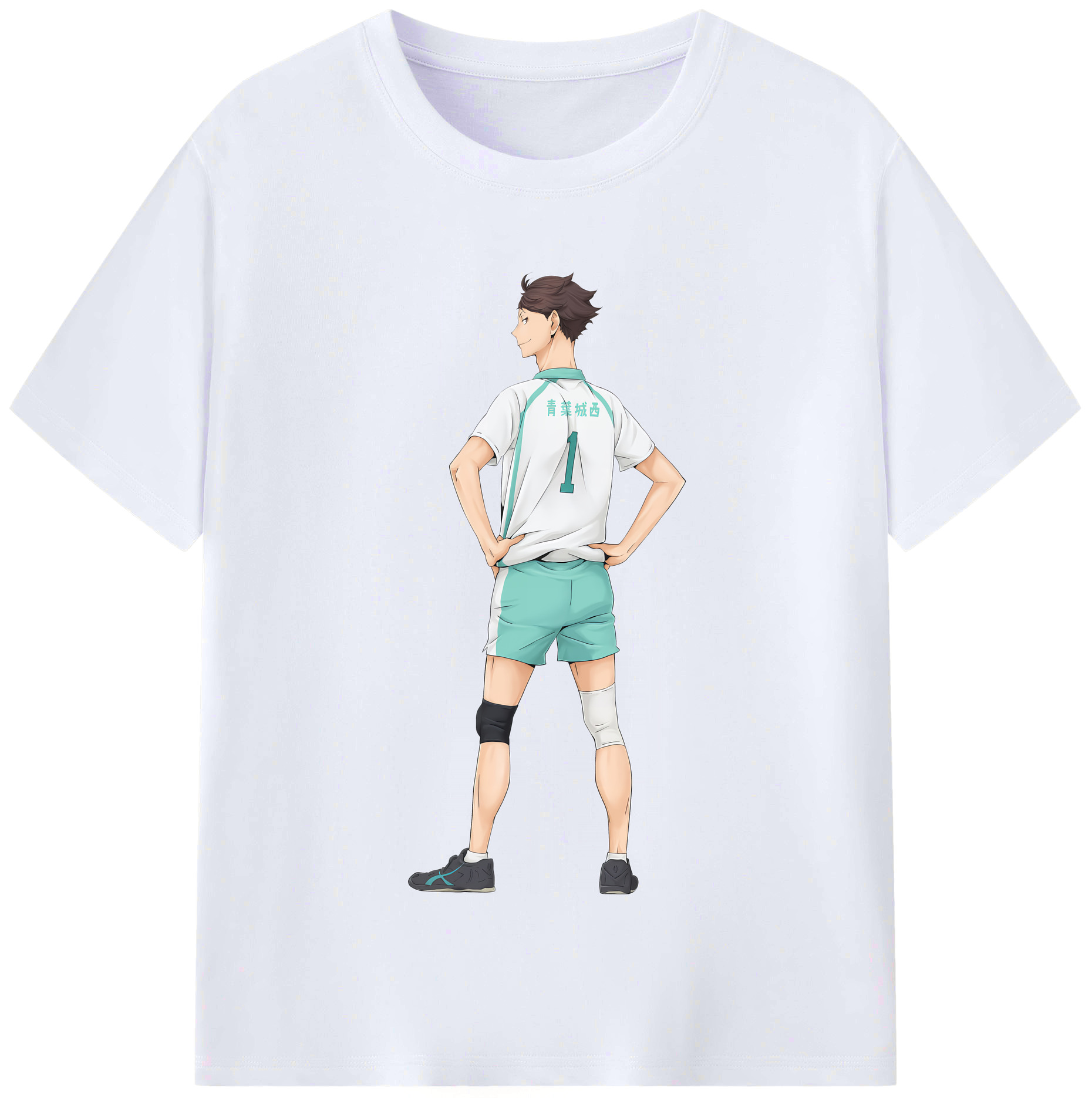 （画像用） ハイキュー!! Haikyu!! レディースカジュアルプリントTシャツ（綿100％）