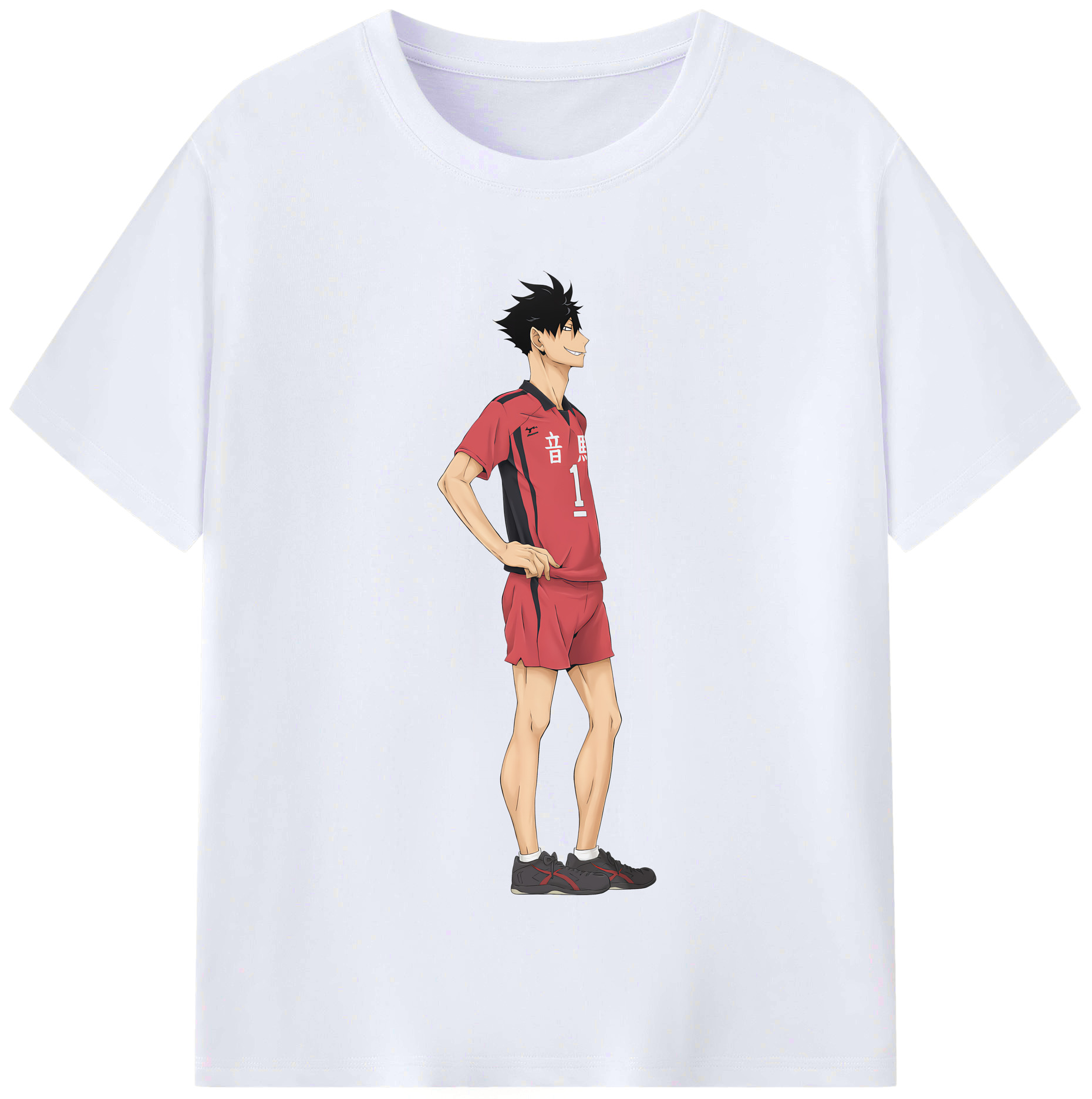 （画像用） ハイキュー!! Haikyu!! レディースカジュアルプリントTシャツ（綿100％）