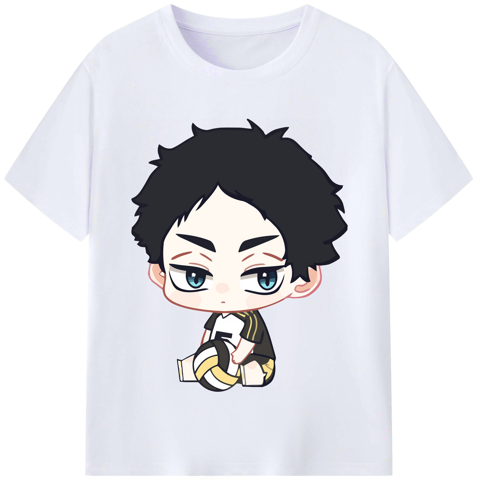 （画像用） ハイキュー!! Haikyu!! レディースカジュアルプリントTシャツ（綿100％）