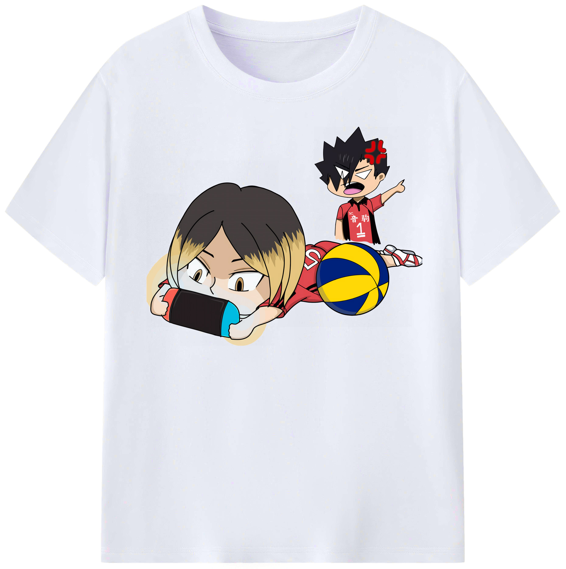 （画像用） ハイキュー!! Haikyu!! レディースカジュアルプリントTシャツ（綿100％）