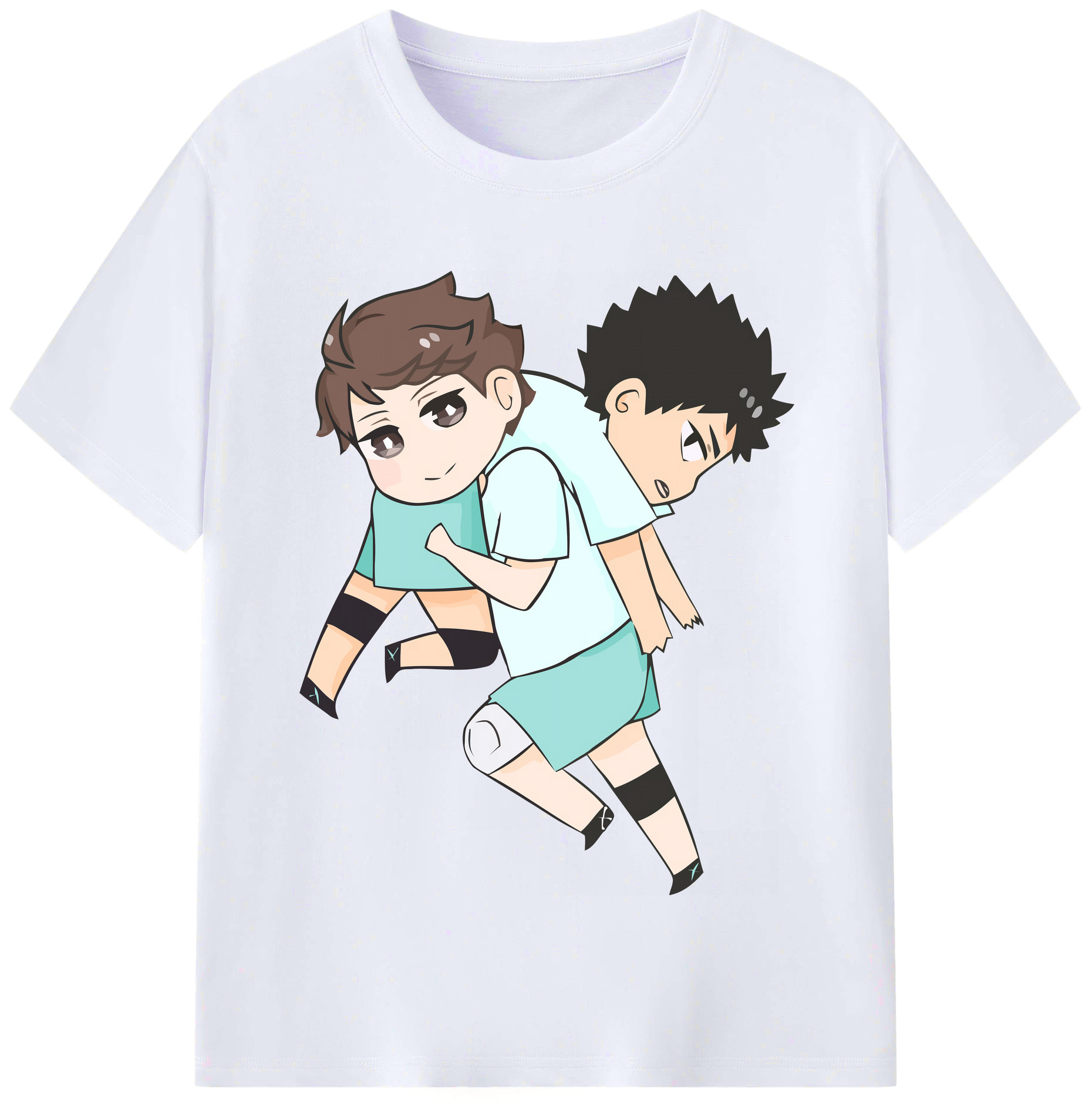 （画像用） ハイキュー!! Haikyu!! レディースカジュアルプリントTシャツ（綿100％）