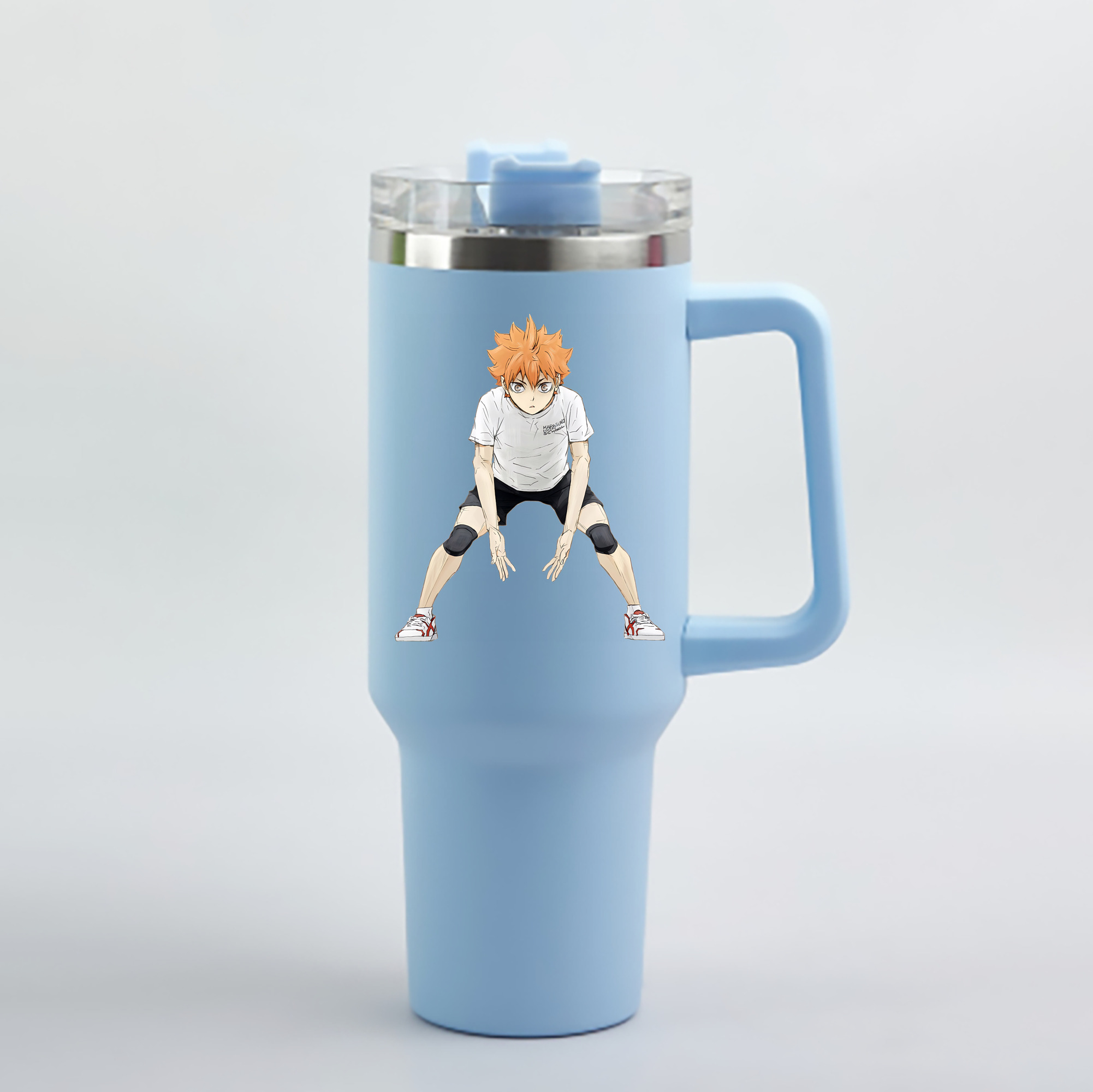 （画像用） ハイキュー!! Haikyu!! 1200mL車用タンブラー - クリスタルステッカー（プラスチックストロー付き）