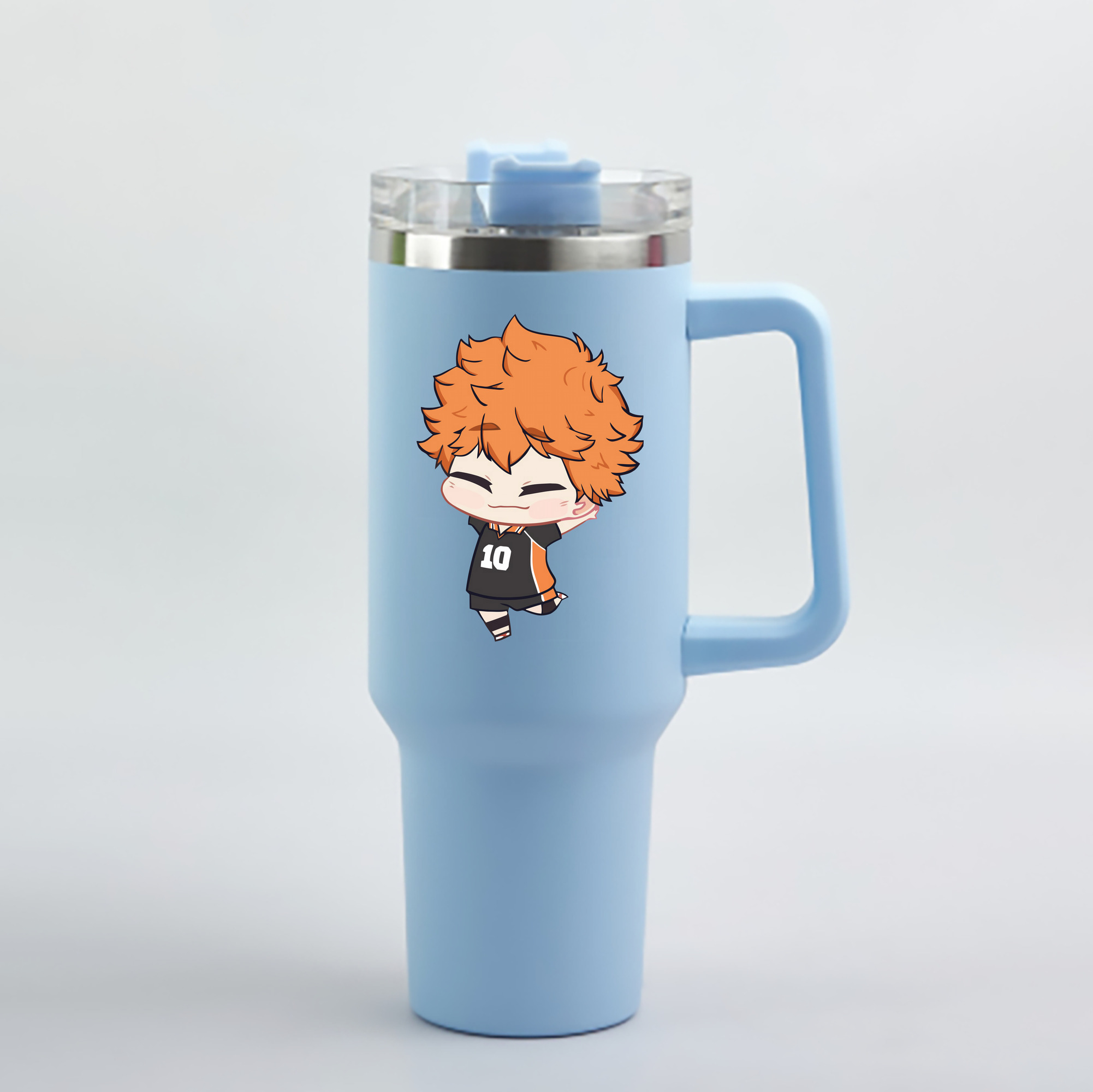 （画像用） ハイキュー!! Haikyu!! 1200mL車用タンブラー - クリスタルステッカー（プラスチックストロー付き）