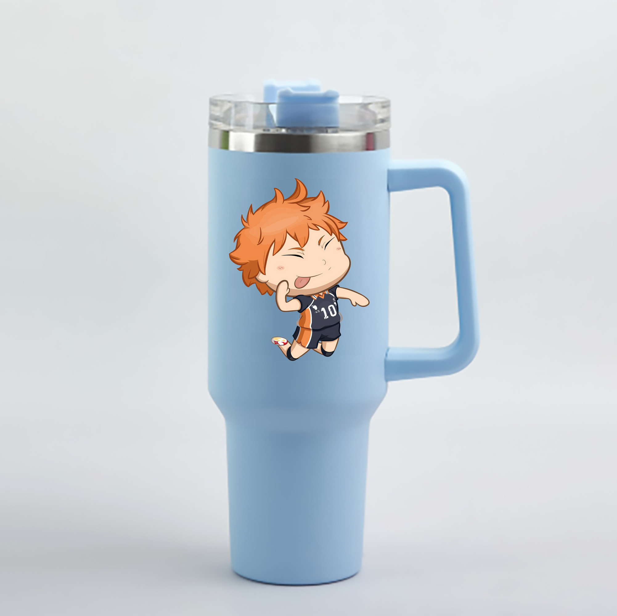 （画像用） ハイキュー!! Haikyu!! 1200mL車用タンブラー - クリスタルステッカー（プラスチックストロー付き）