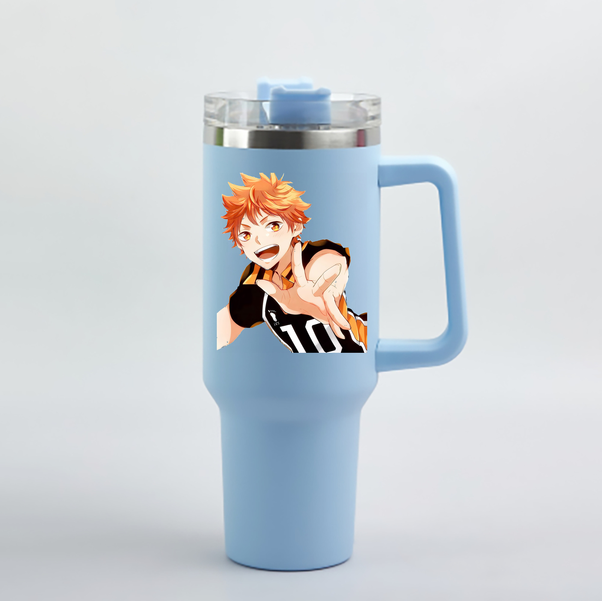 （画像用） ハイキュー!! Haikyu!! 1200mL車用タンブラー - クリスタルステッカー（プラスチックストロー付き）