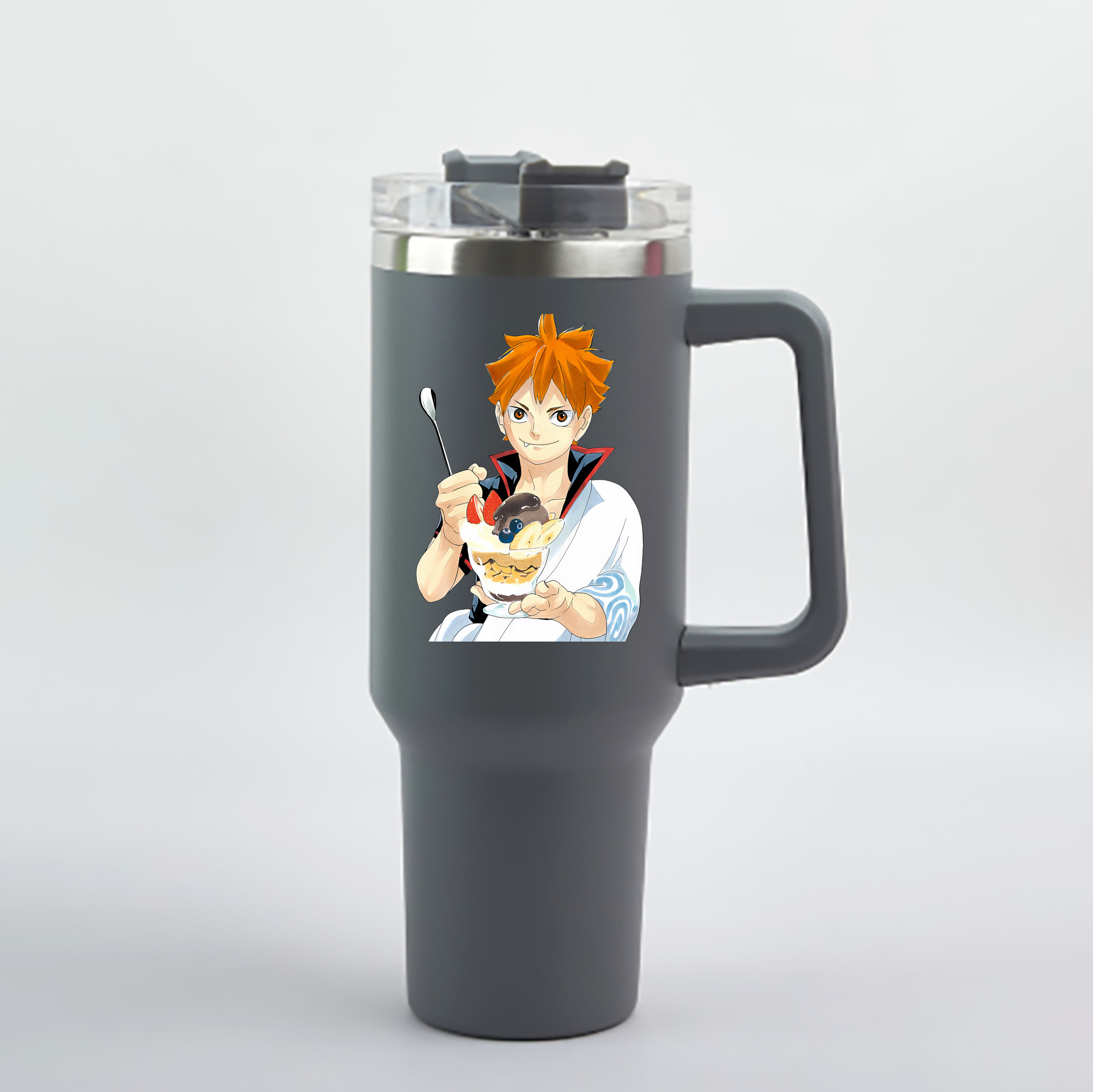 （画像用） ハイキュー!! Haikyu!! 1200mL車用タンブラー - クリスタルステッカー（プラスチックストロー付き）