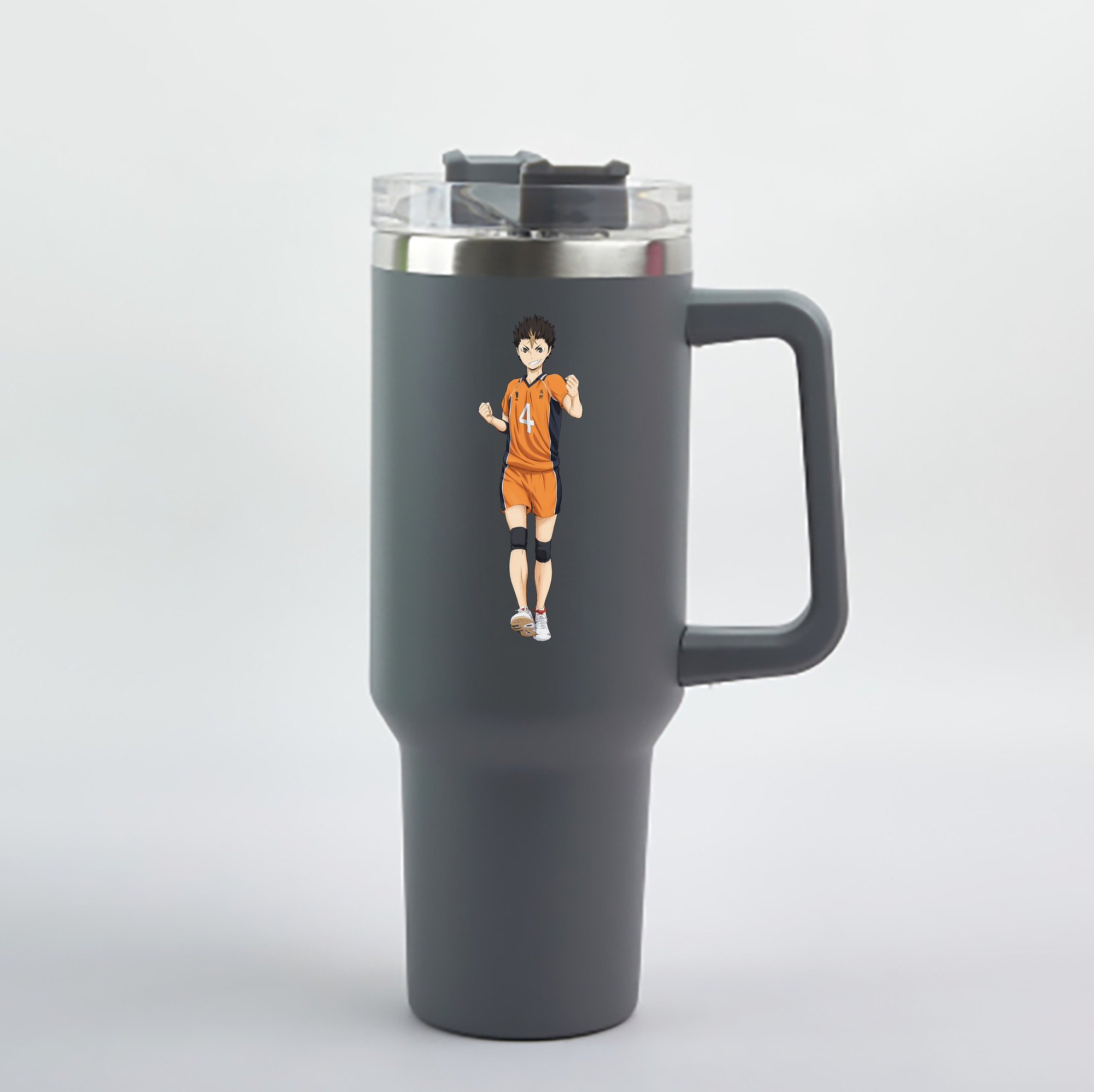 （画像用） ハイキュー!! Haikyu!! 1200mL車用タンブラー - クリスタルステッカー（プラスチックストロー付き）