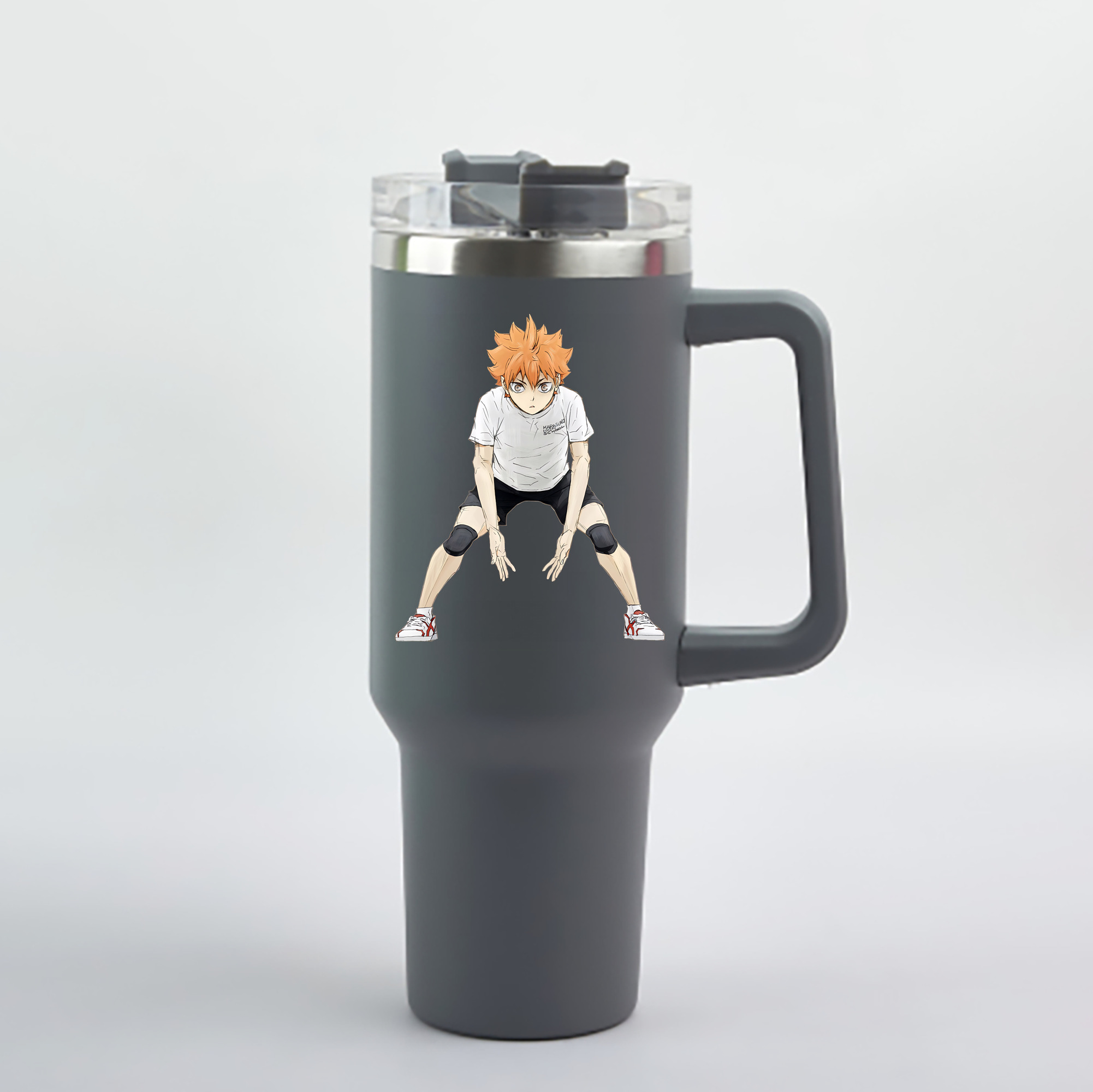 （画像用） ハイキュー!! Haikyu!! 1200mL車用タンブラー - クリスタルステッカー（プラスチックストロー付き）