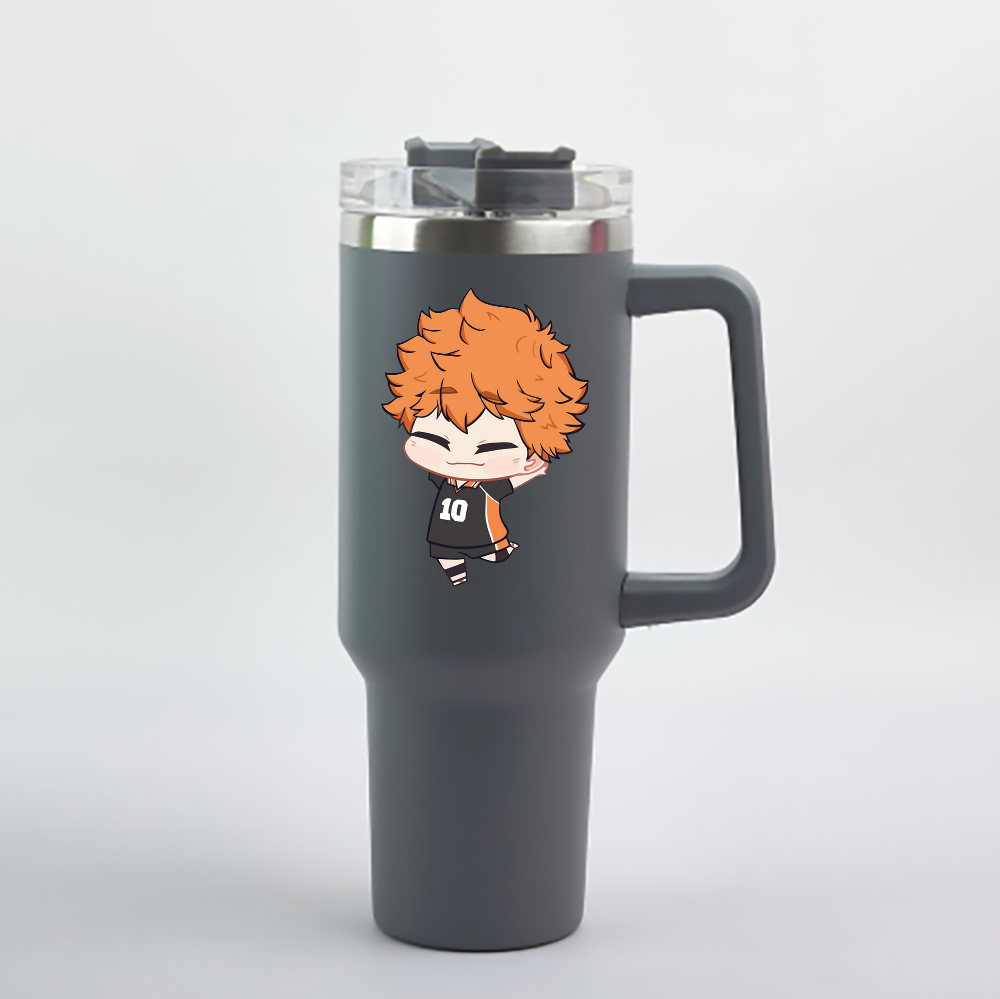 （画像用） ハイキュー!! Haikyu!! 1200mL車用タンブラー - クリスタルステッカー（プラスチックストロー付き）
