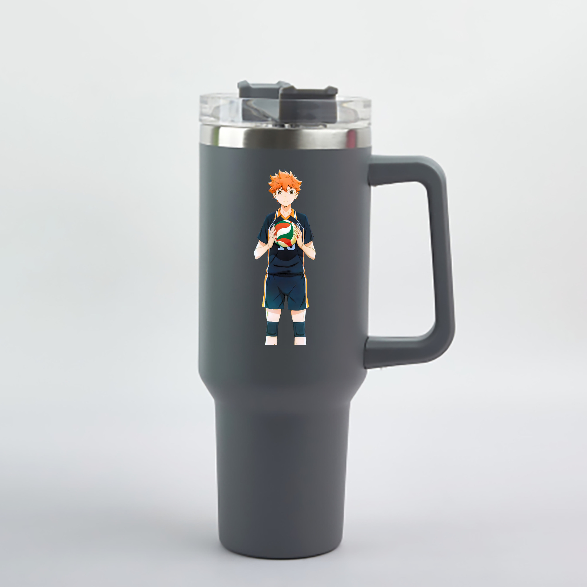 （画像用） ハイキュー!! Haikyu!! 1200mL車用タンブラー - クリスタルステッカー（プラスチックストロー付き）