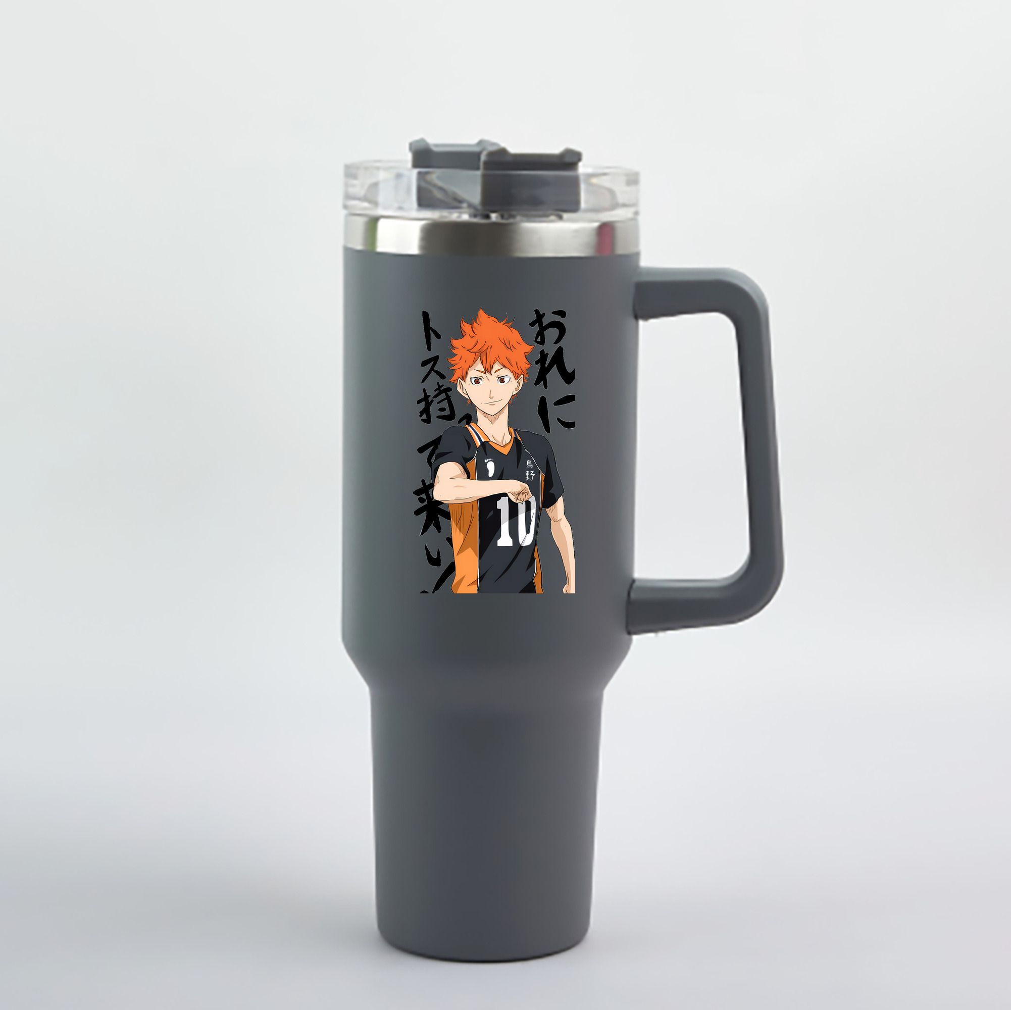 （画像用） ハイキュー!! Haikyu!! 1200mL車用タンブラー - クリスタルステッカー（プラスチックストロー付き）