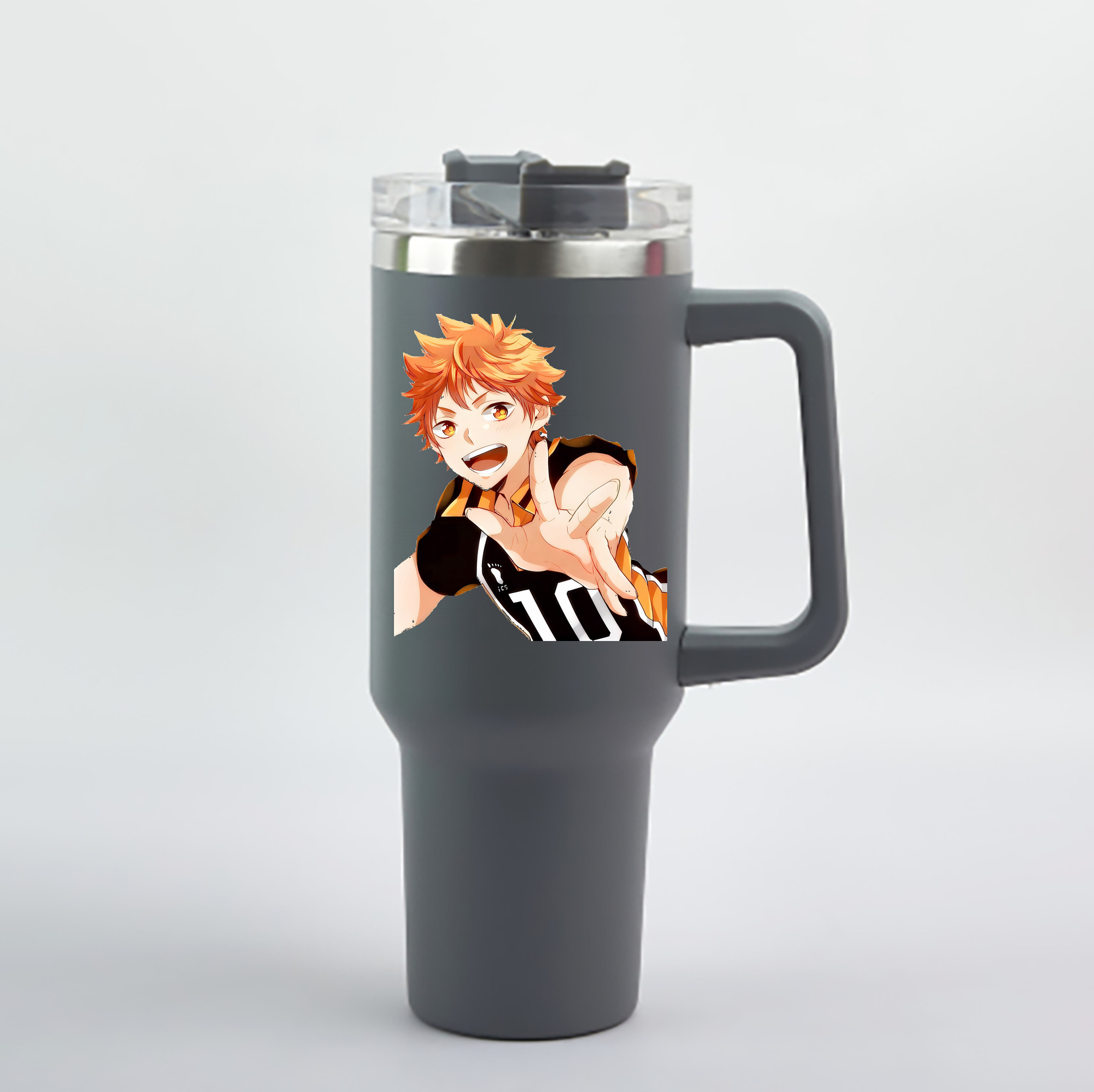 （画像用） ハイキュー!! Haikyu!! 1200mL車用タンブラー - クリスタルステッカー（プラスチックストロー付き）