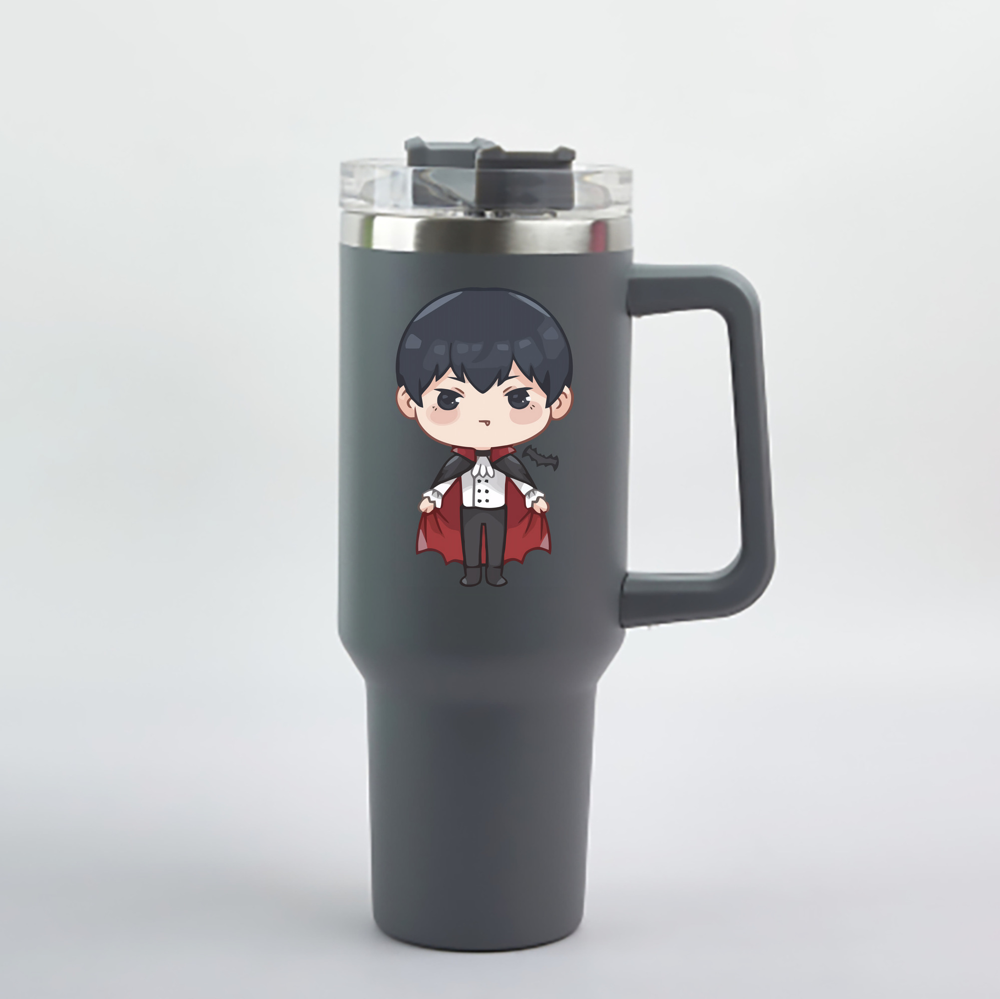 （画像用） ハイキュー!! Haikyu!! 1200mL車用タンブラー - クリスタルステッカー（プラスチックストロー付き）