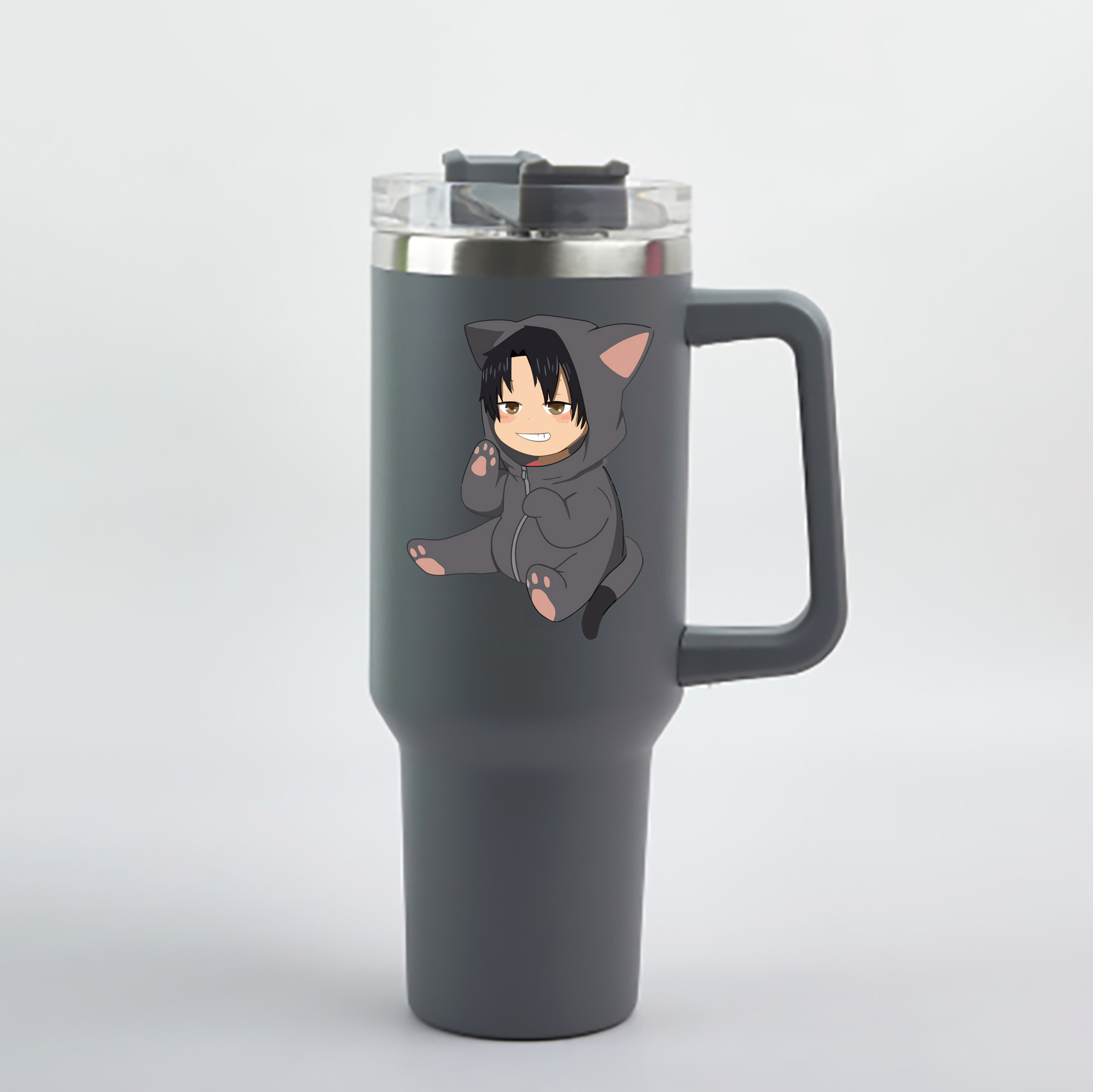 （画像用） ハイキュー!! Haikyu!! 1200mL車用タンブラー - クリスタルステッカー（プラスチックストロー付き）