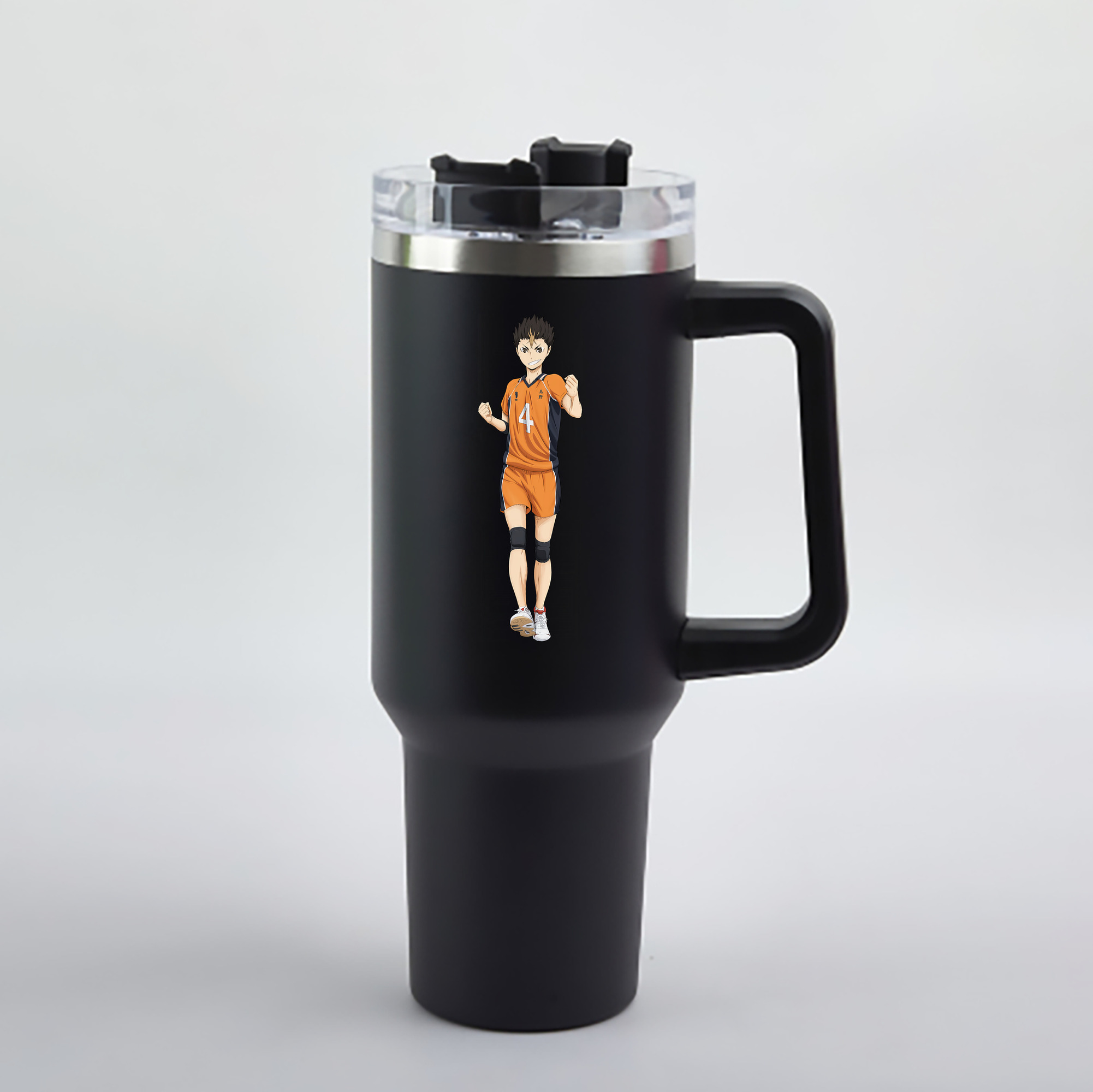 （画像用） ハイキュー!! Haikyu!! 1200mL車用タンブラー - クリスタルステッカー（プラスチックストロー付き）
