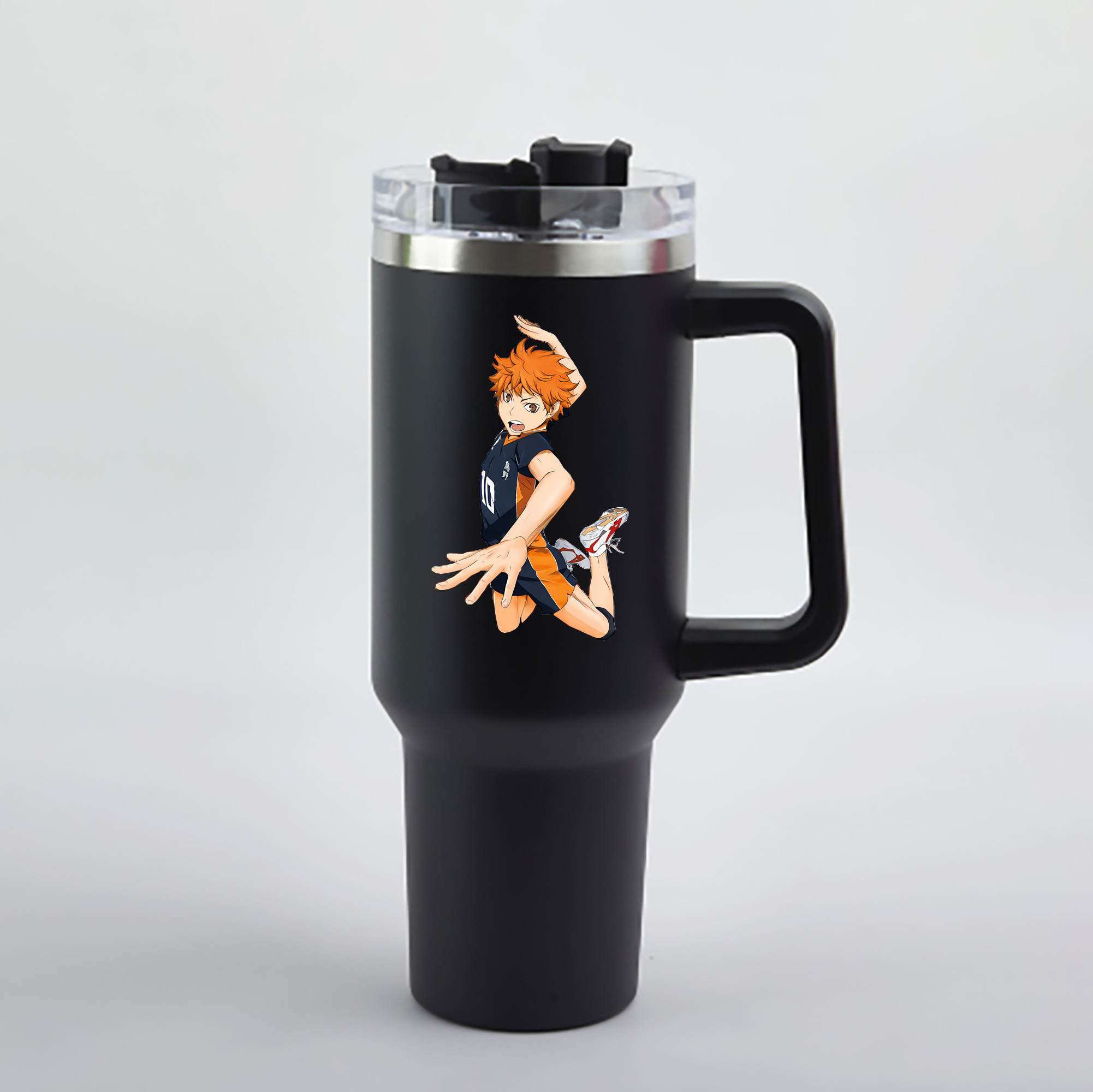 （画像用） ハイキュー!! Haikyu!! 1200mL車用タンブラー - クリスタルステッカー（プラスチックストロー付き）