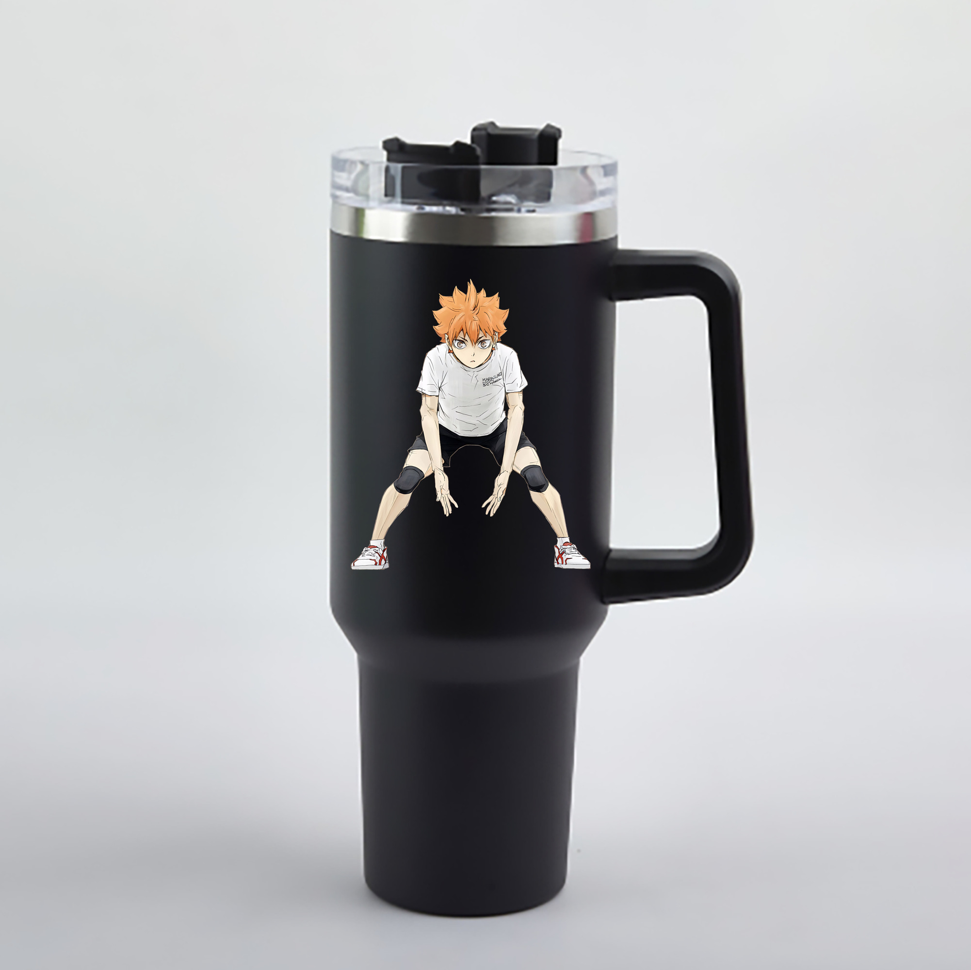 （画像用） ハイキュー!! Haikyu!! 1200mL車用タンブラー - クリスタルステッカー（プラスチックストロー付き）
