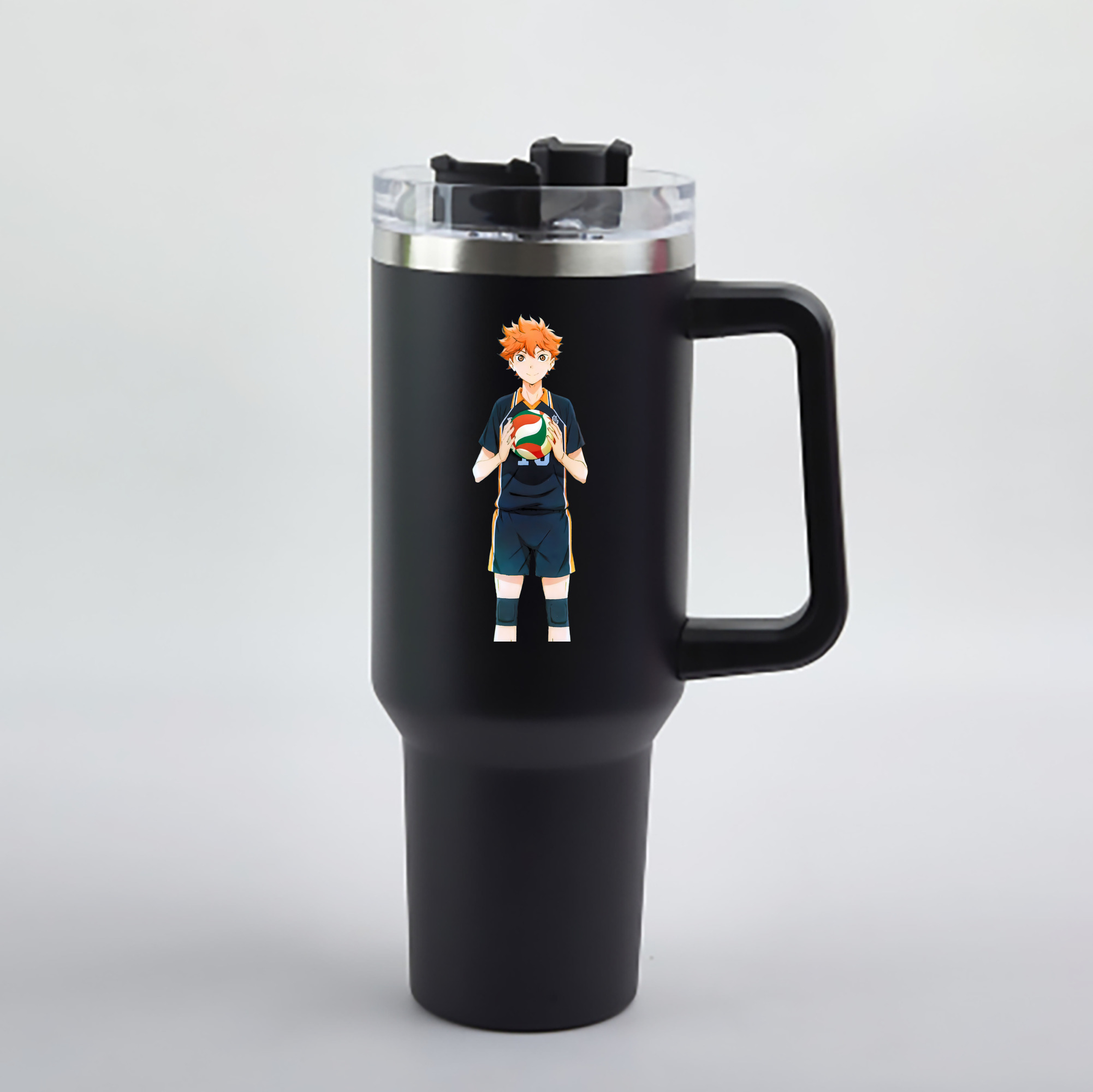 （画像用） ハイキュー!! Haikyu!! 1200mL車用タンブラー - クリスタルステッカー（プラスチックストロー付き）
