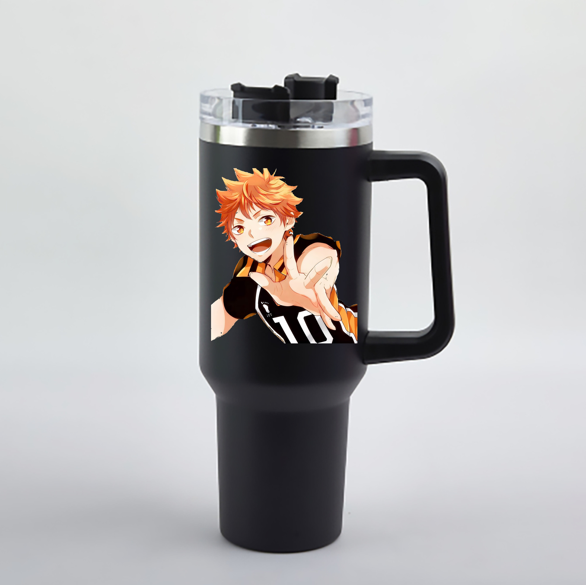 （画像用） ハイキュー!! Haikyu!! 1200mL車用タンブラー - クリスタルステッカー（プラスチックストロー付き）