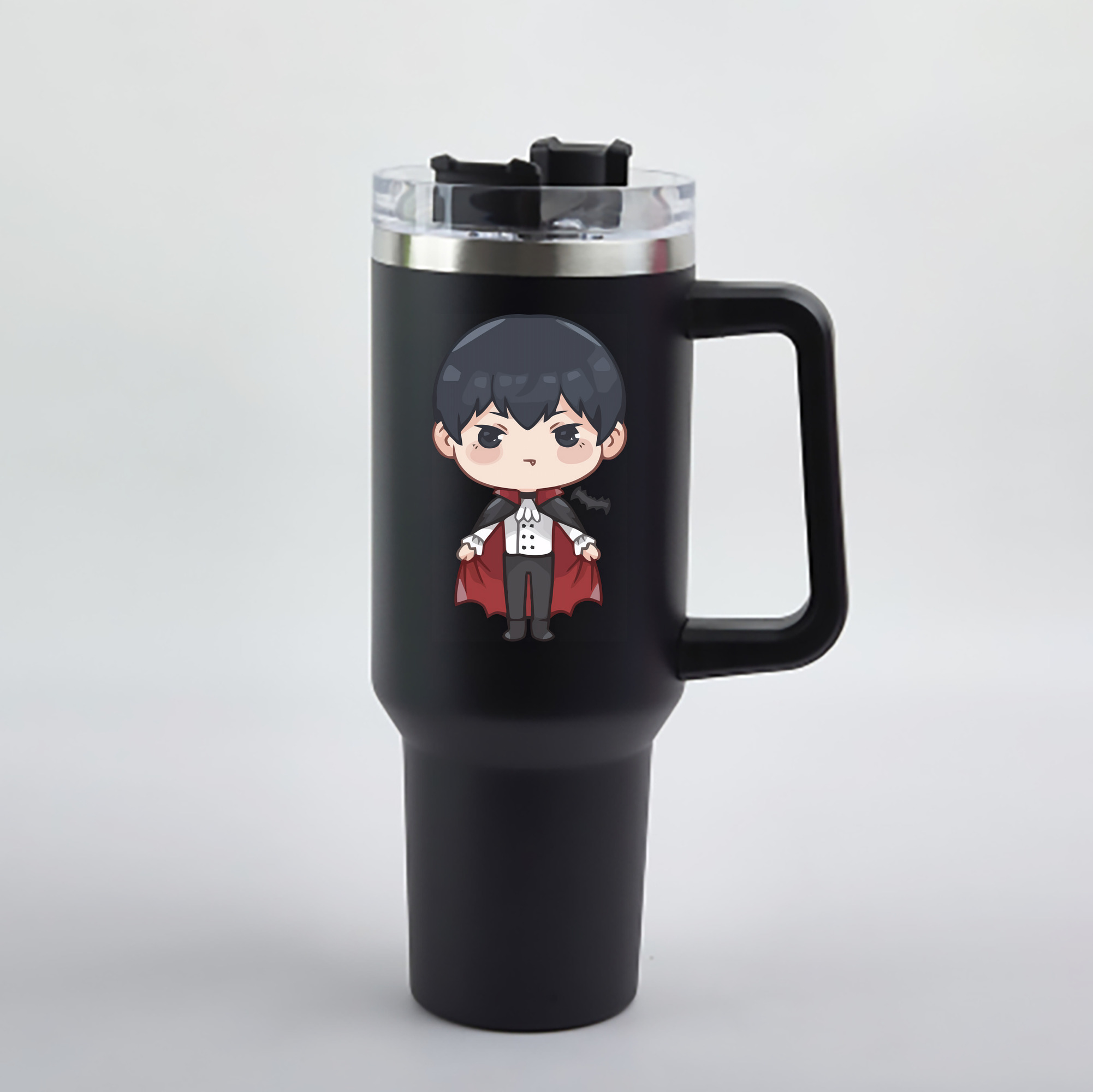 （画像用） ハイキュー!! Haikyu!! 1200mL車用タンブラー - クリスタルステッカー（プラスチックストロー付き）