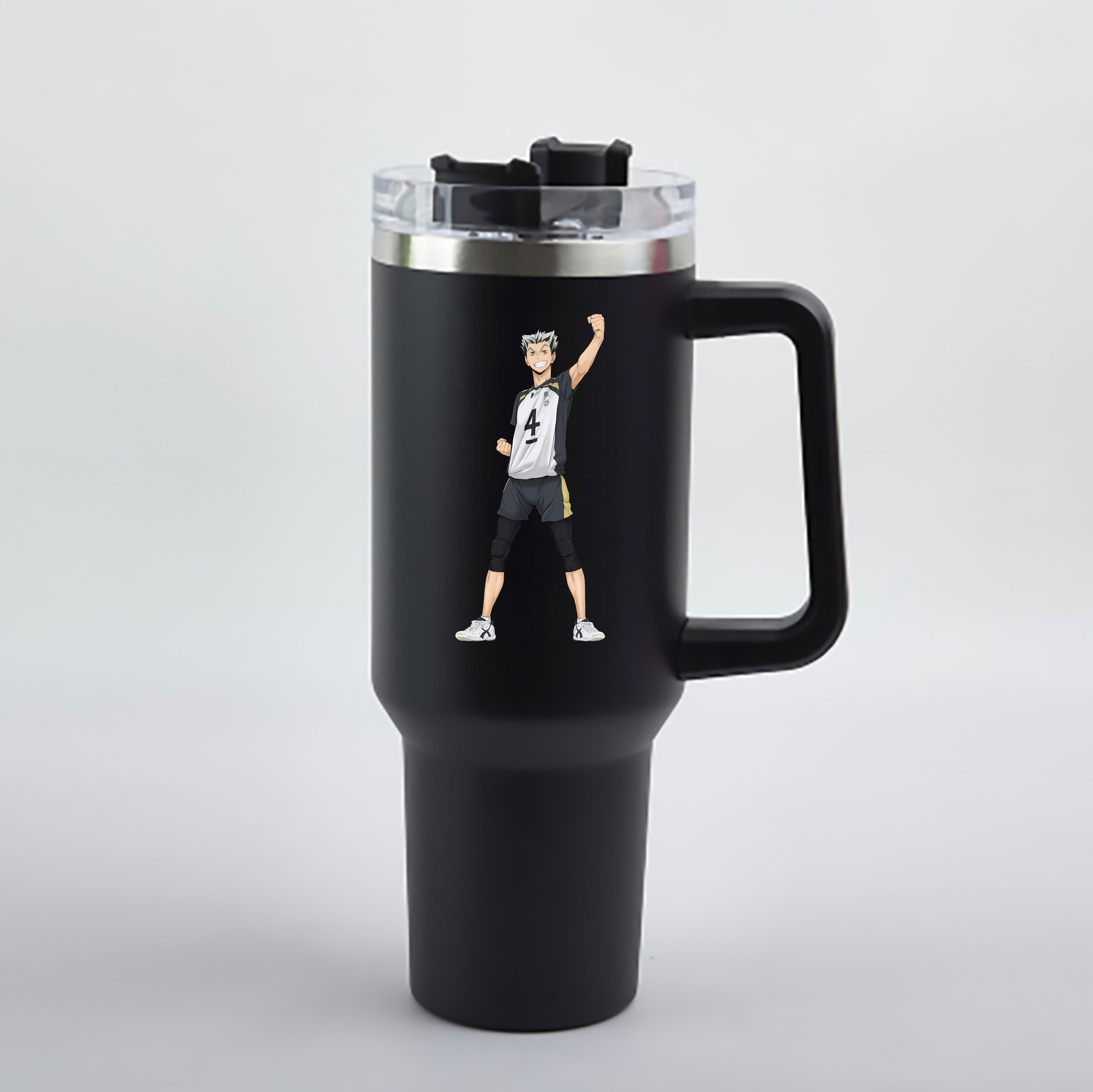 （画像用） ハイキュー!! Haikyu!! 1200mL車用タンブラー - クリスタルステッカー（プラスチックストロー付き）