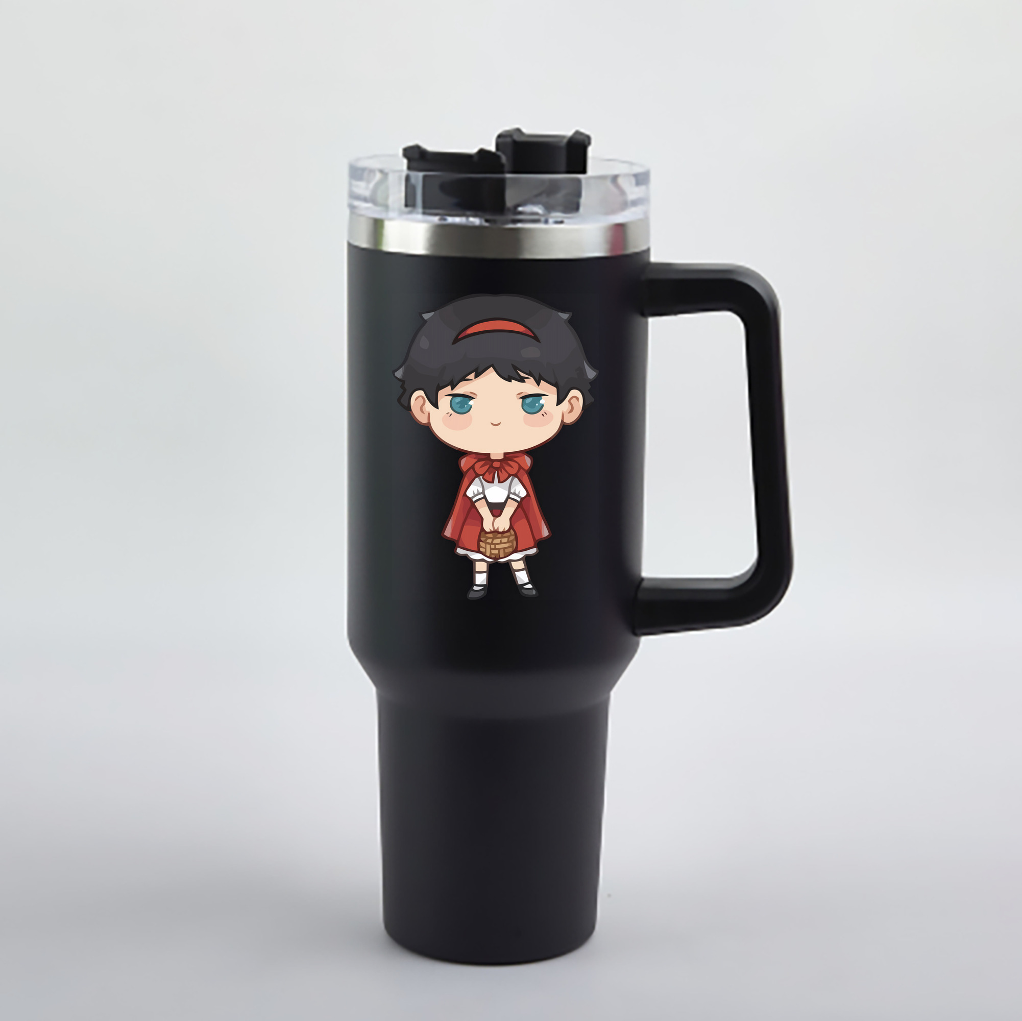 （画像用） ハイキュー!! Haikyu!! 1200mL車用タンブラー - クリスタルステッカー（プラスチックストロー付き）